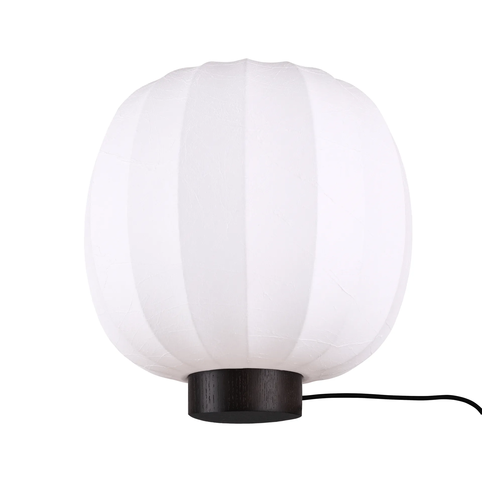 Lunari Tischlampe, White-Dunkle Esche, Ø30x32 cm Watt & Veke