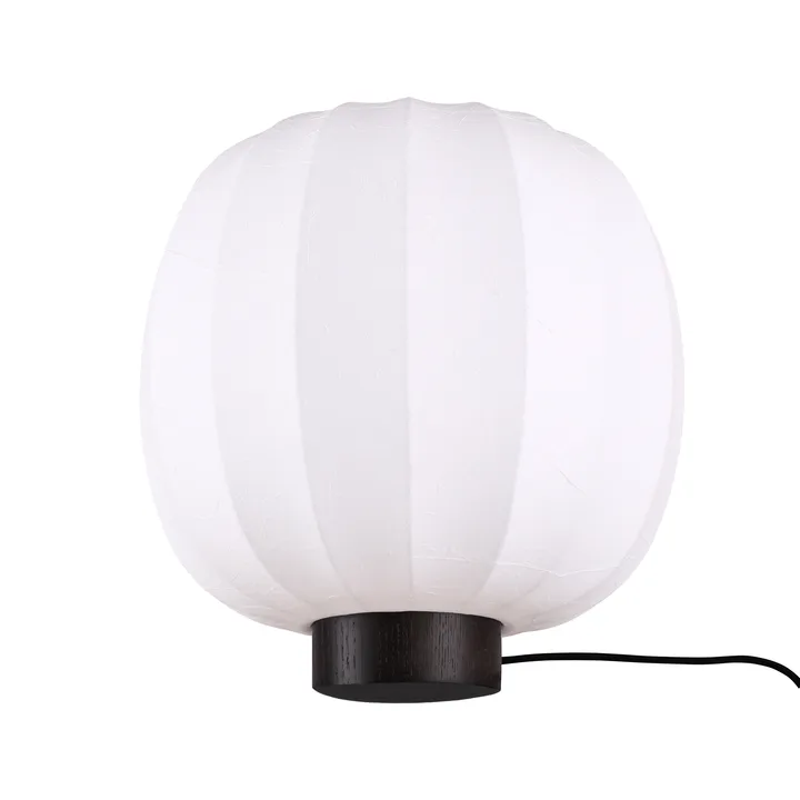 Lunari Tischlampe - White-Dunkle Esche, Ø30x32 cm - Watt & Veke