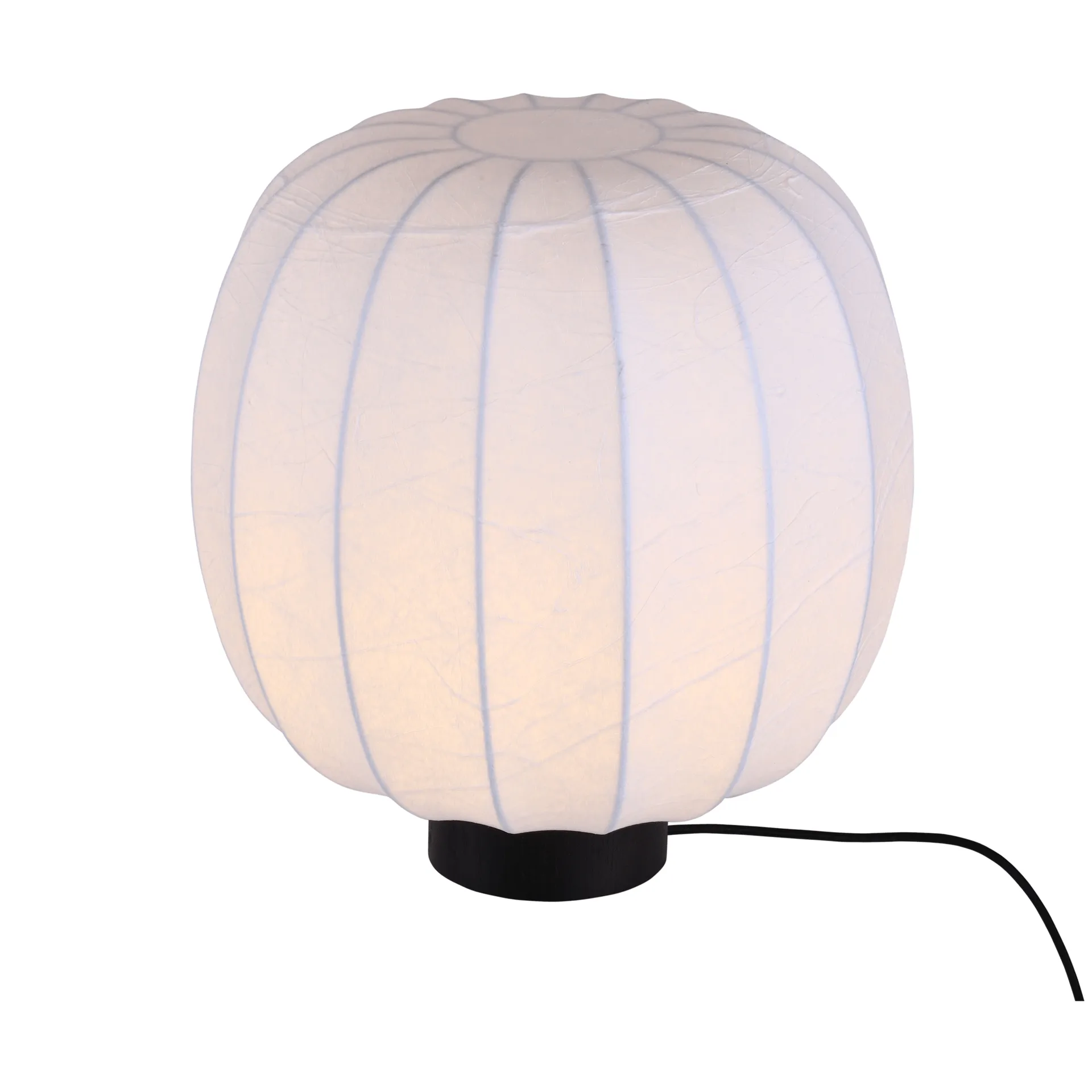 Lunari Tischlampe, White-Dunkle Esche, Ø30x32 cm Watt & Veke