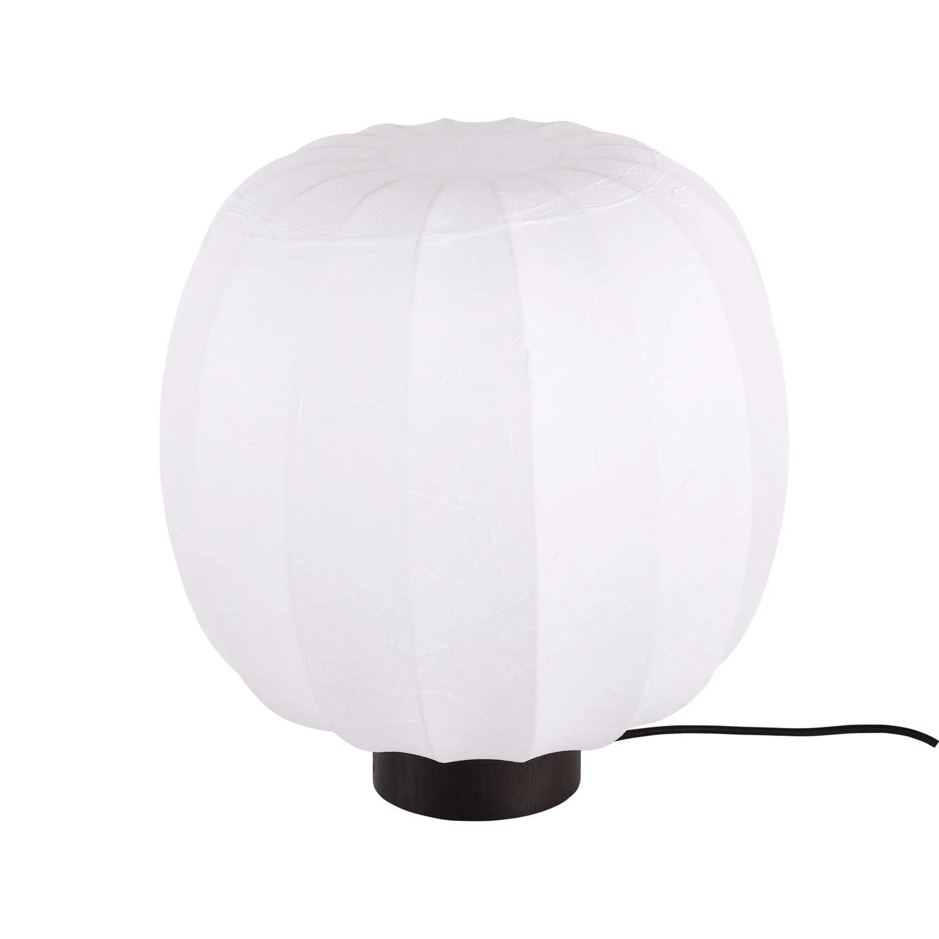 Lunari Tischlampe, White-Dunkle Esche, Ø30x32 cm Watt & Veke