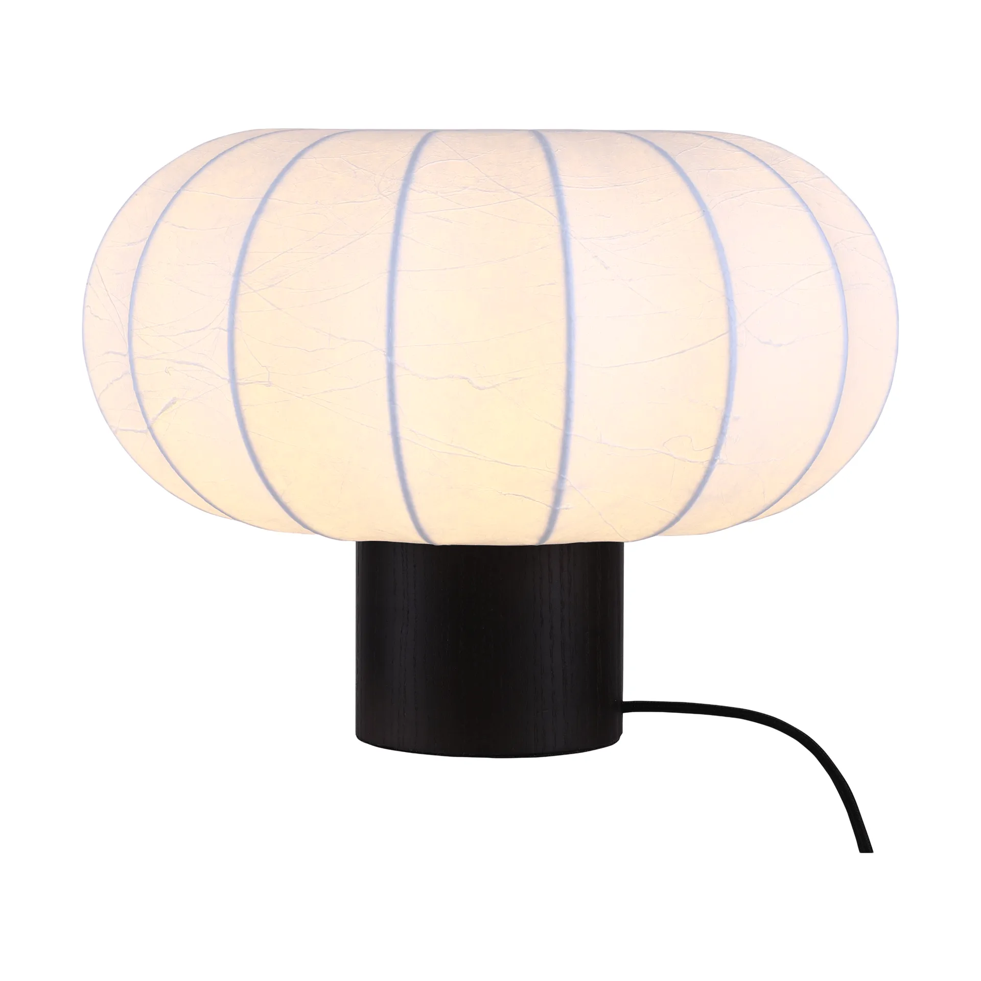 Lunari Tischlampe, White-Dunkle Esche, Ø32x24 cm Watt & Veke