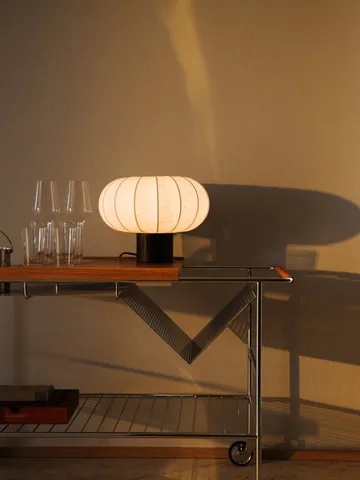 Lunari Tischlampe - White-Dunkle Esche, Ø32x24 cm - Watt & Veke