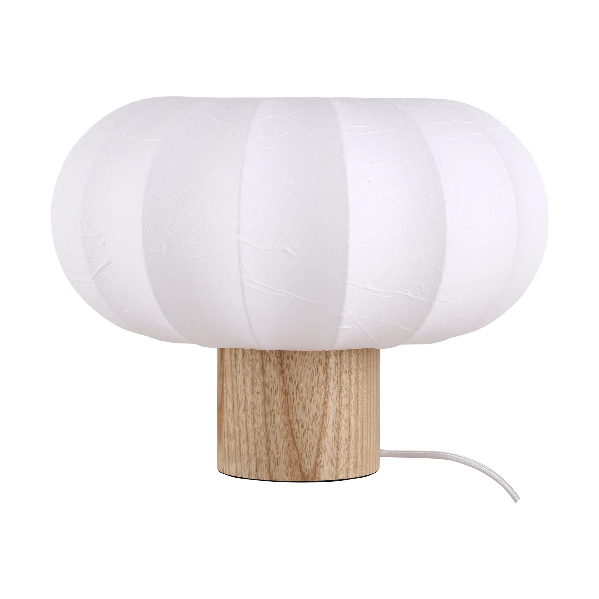 Lunari Tischlampe, White-Natur-Esche, Ø32x24 cm Watt & Veke
