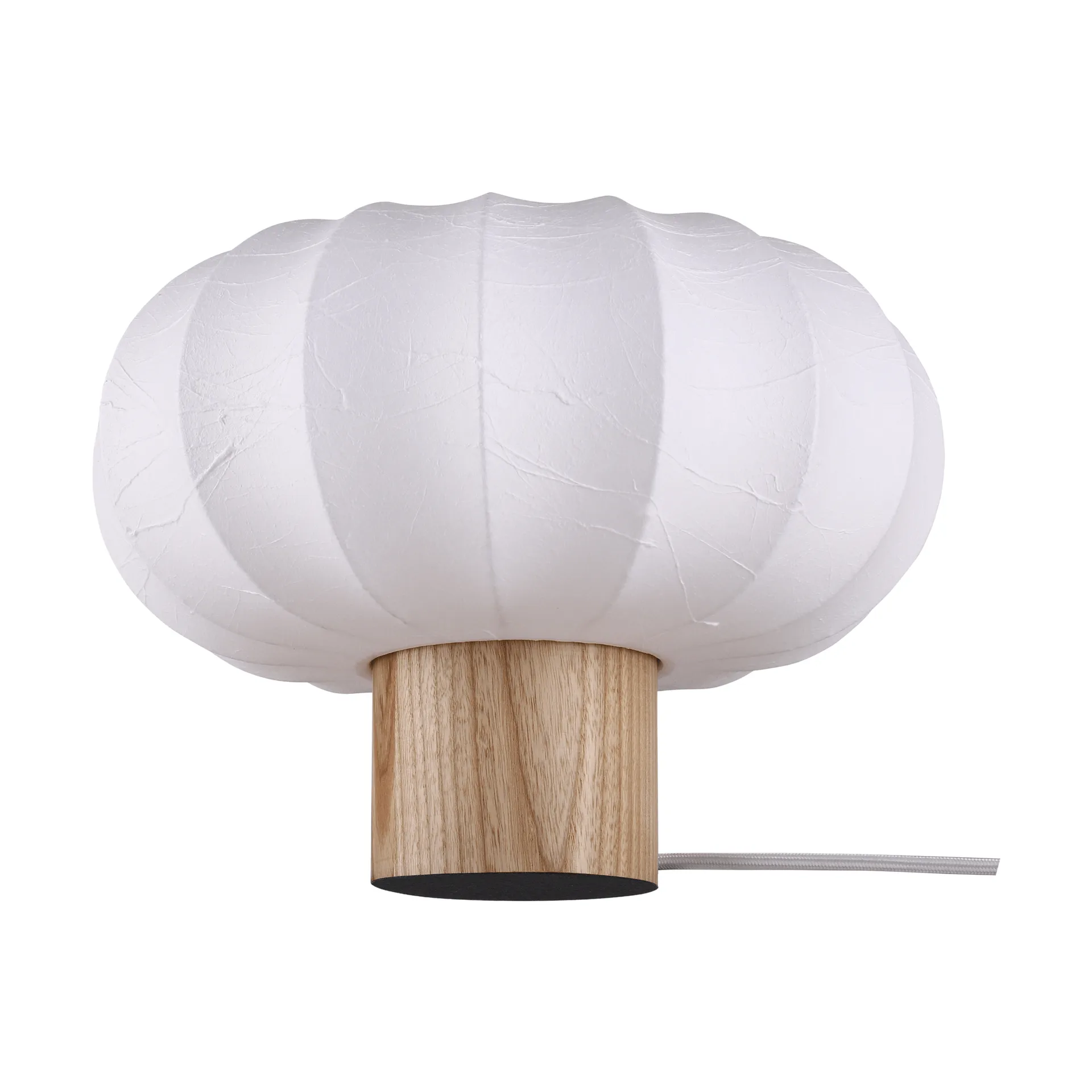 Lunari Tischlampe, White-Natur-Esche, Ø32x24 cm Watt & Veke