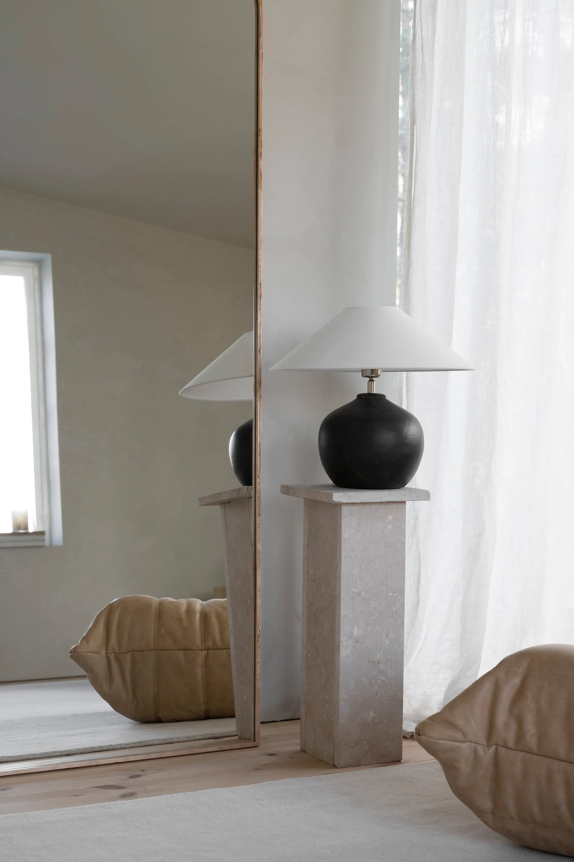 Mona Lampenfuß 28cm, Black Watt & Veke