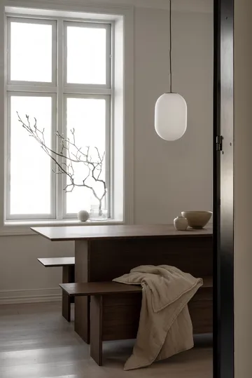 Noor Pendelleuchte L Ø24 cm - White - Watt & Veke