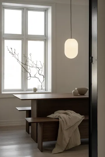 Noor Pendelleuchte L Ø24 cm - White - Watt & Veke