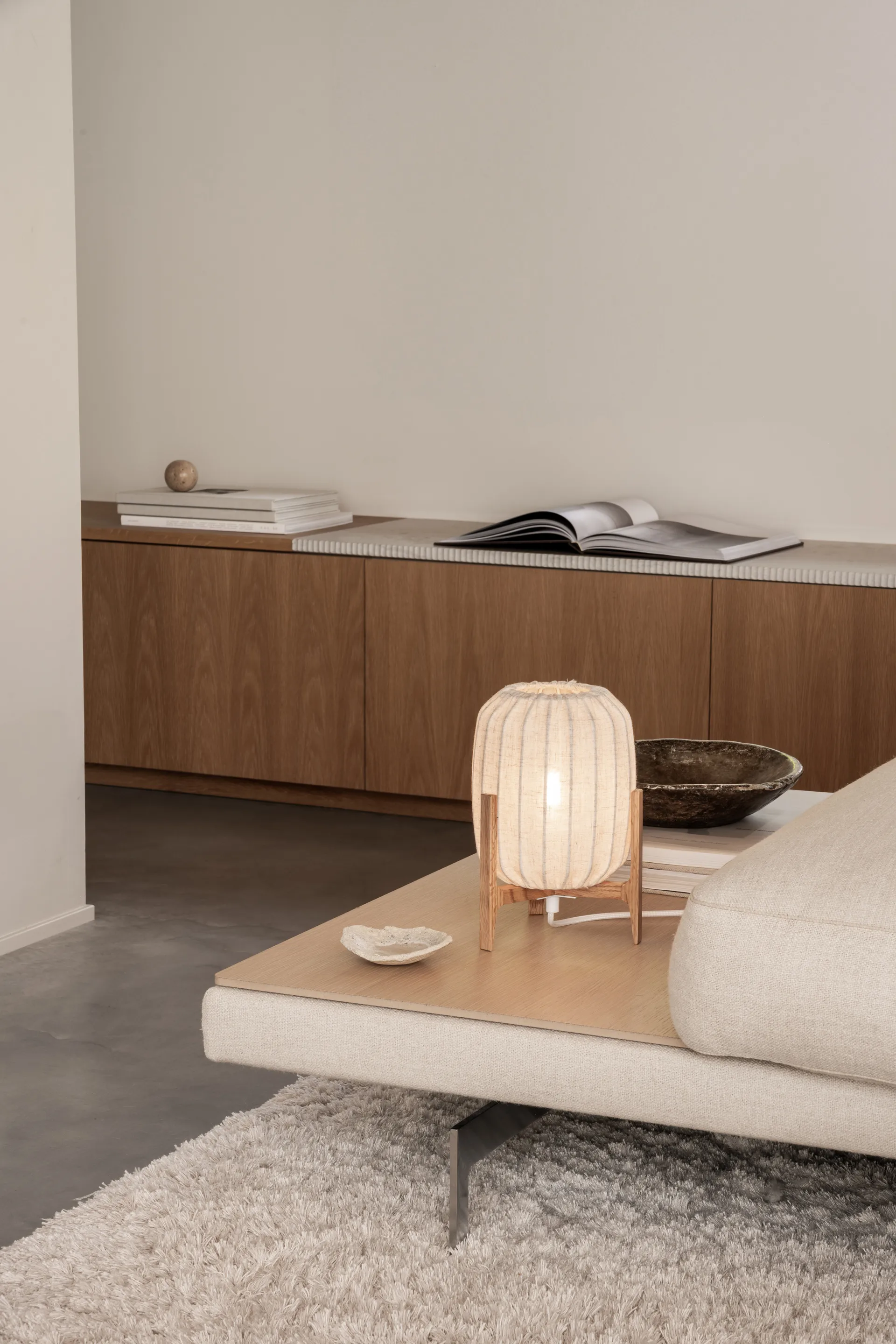 Prisma Tischleuchte, Oak-Natural, Mini Ø16x24,3 cm Watt & Veke