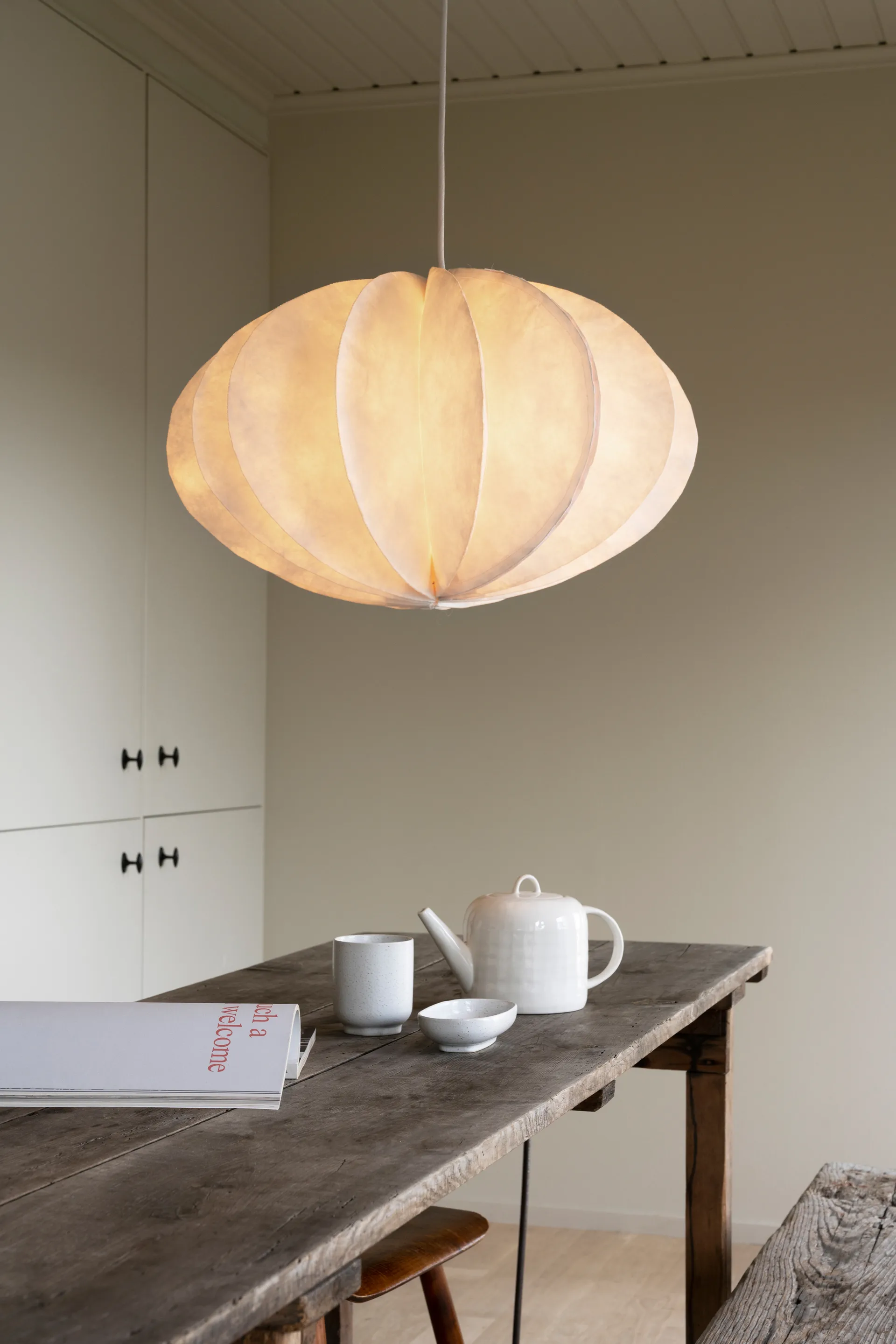 Pumpkin Pendelleuchte, White (weiß), Ø48x47 cm Watt & Veke
