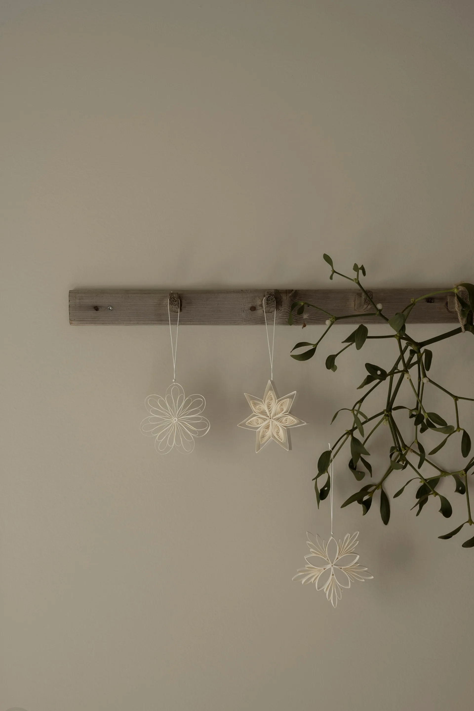 Star mix Weihnachtsanhänger 3er Pack, Weiß Watt & Veke