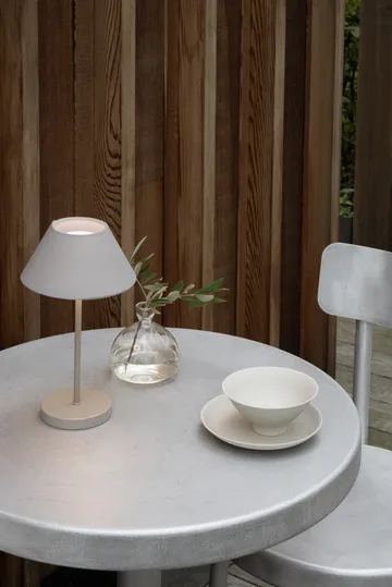 Teya Tischleuchte portable - Warm grey, Ø15×26 cm - Watt & Veke