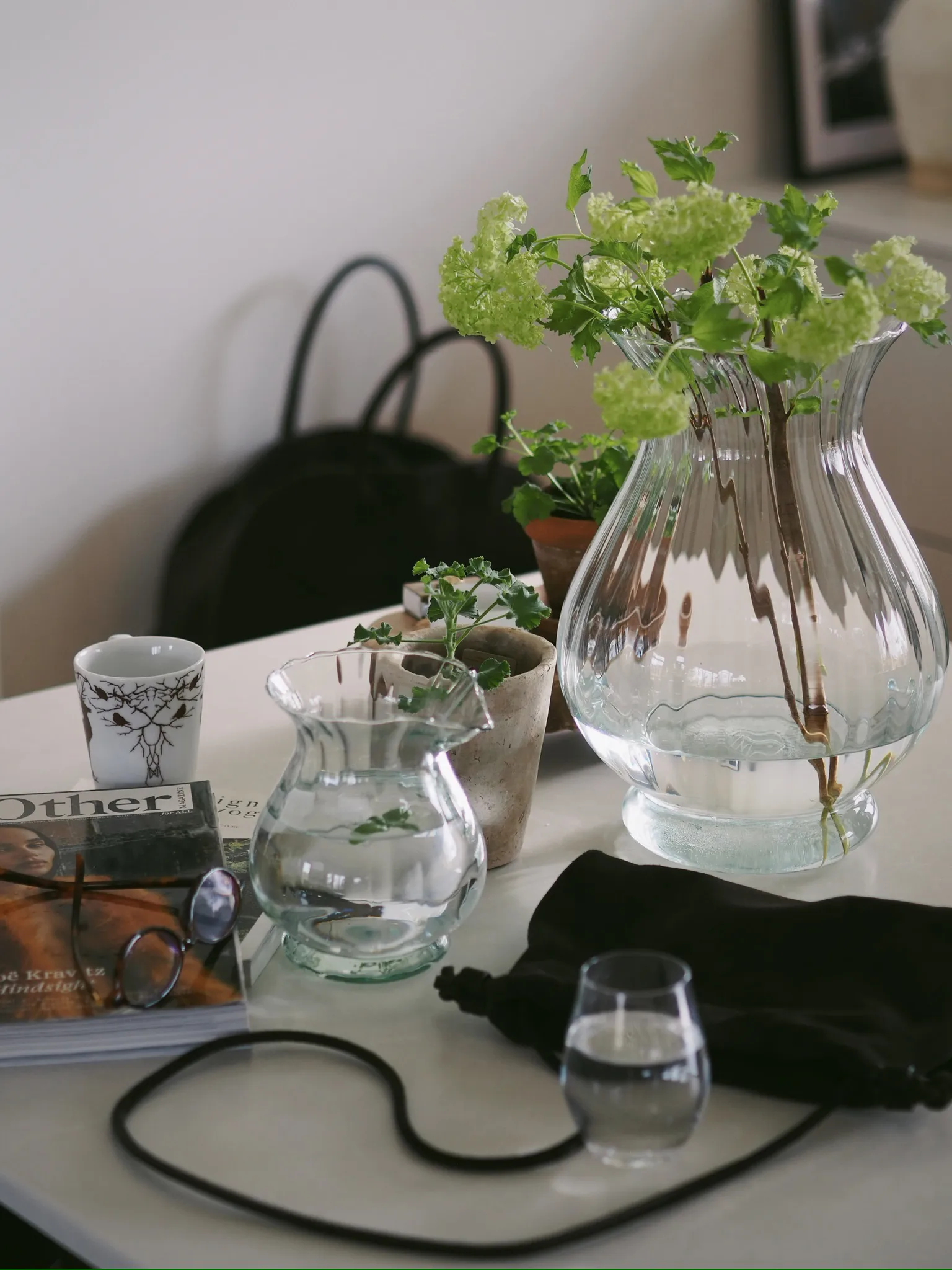 Falla recycelte Vase 17,5 cm, Klar Wik & Walsøe