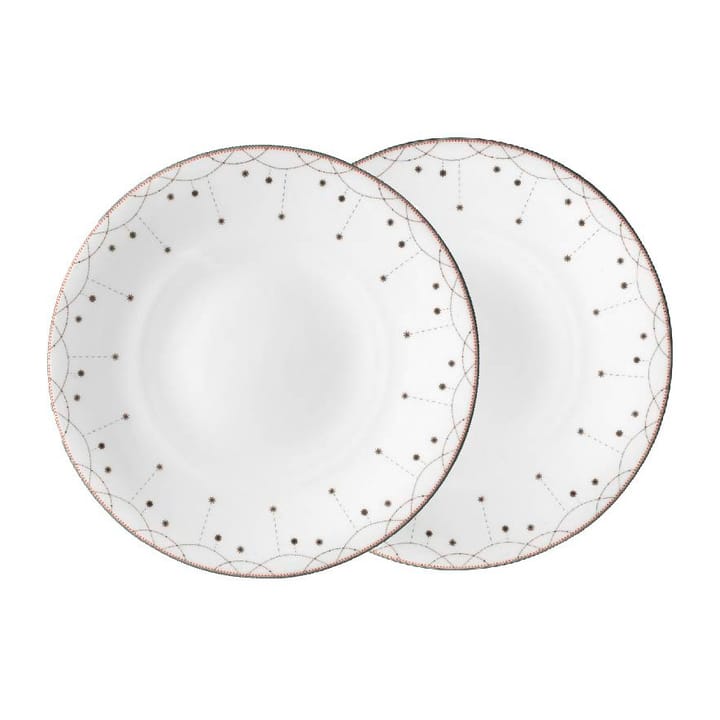 Julemorgen Girlander Teller 2er-Pack Ø28 cm - Weiß - Wik & Walsøe