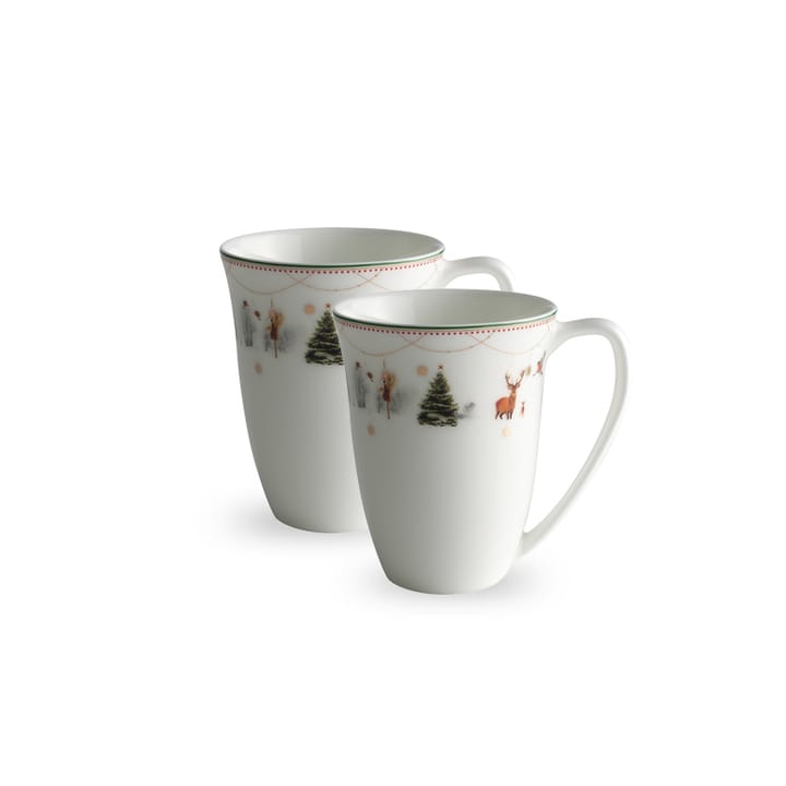 Julemorgen Tasse 30cl, 2er Pack, Weiß Wik & Walsøe