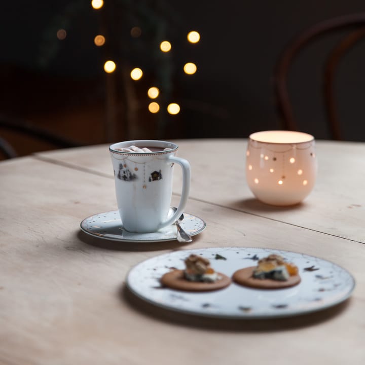 Julemorgen Tasse und Teller 20cl, Weiß Wik & Walsøe