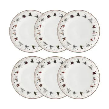 Julemorgen Teller Ø20 cm 6er-Pack - Wik & Walsøe