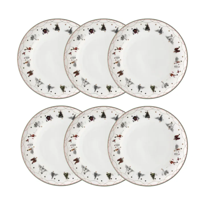 Julemorgen Teller Ø20 cm 6er-Pack - Wik & Walsøe