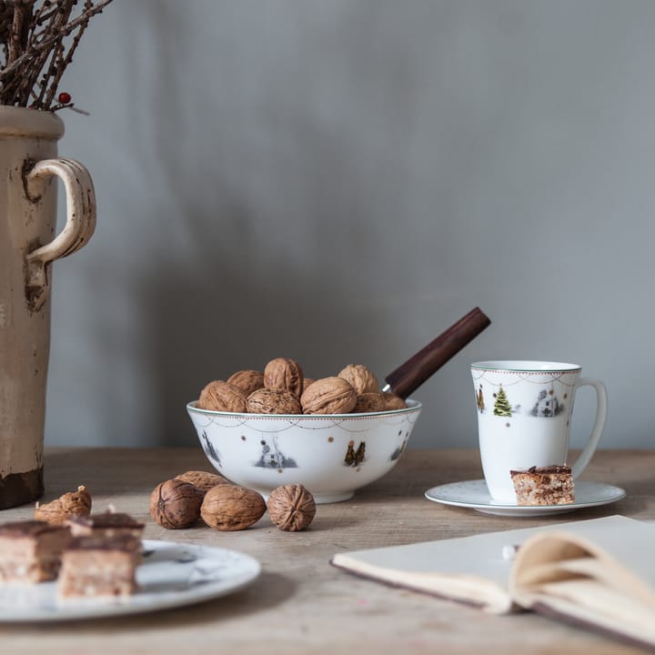 Julemorgen Teller für 30cl Tasse, Weiß Wik & Walsøe