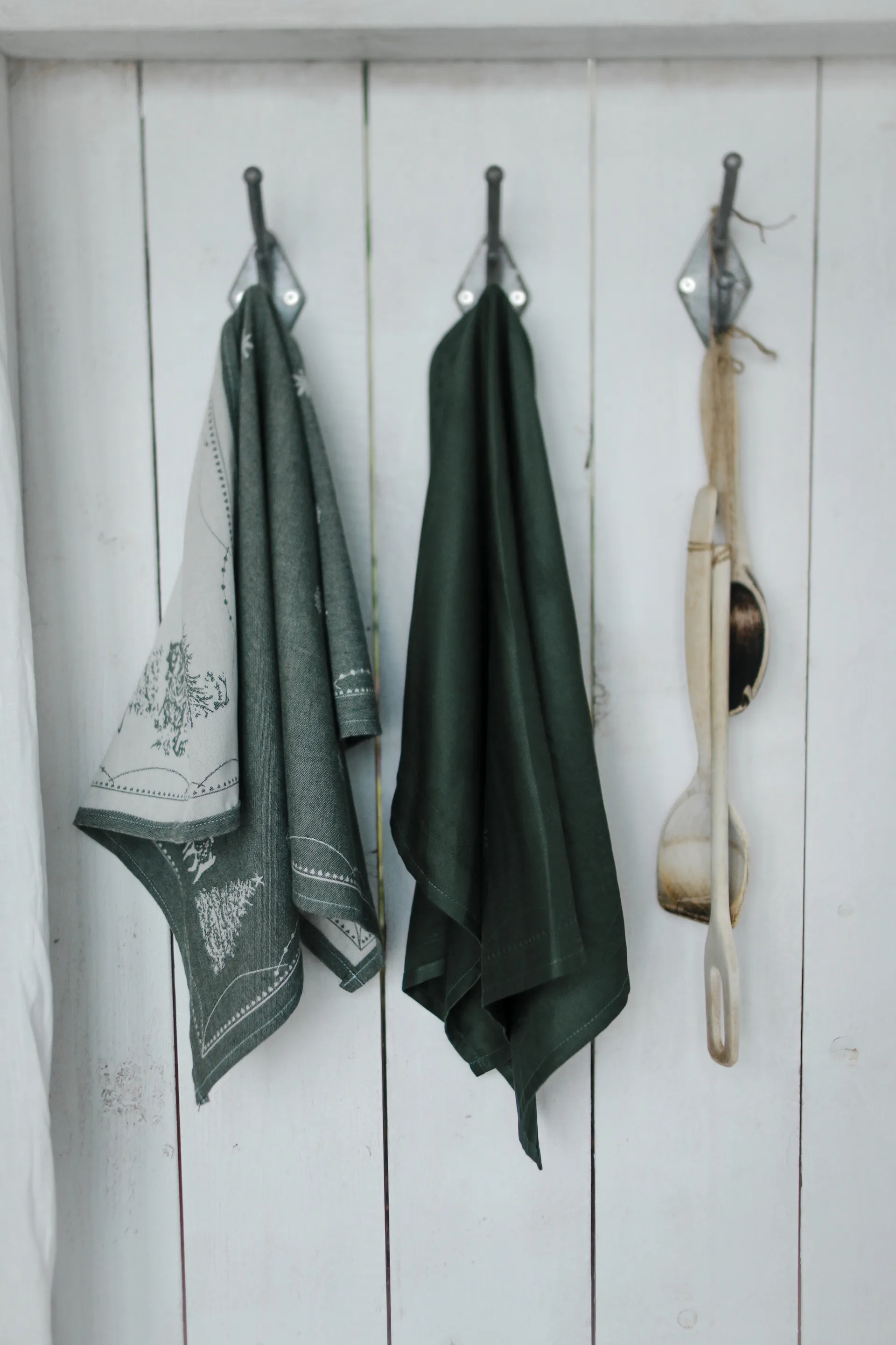 Weihnachtsmorgen Geschirrhandtuch 50x70 cm, Grün Wik & Walsøe