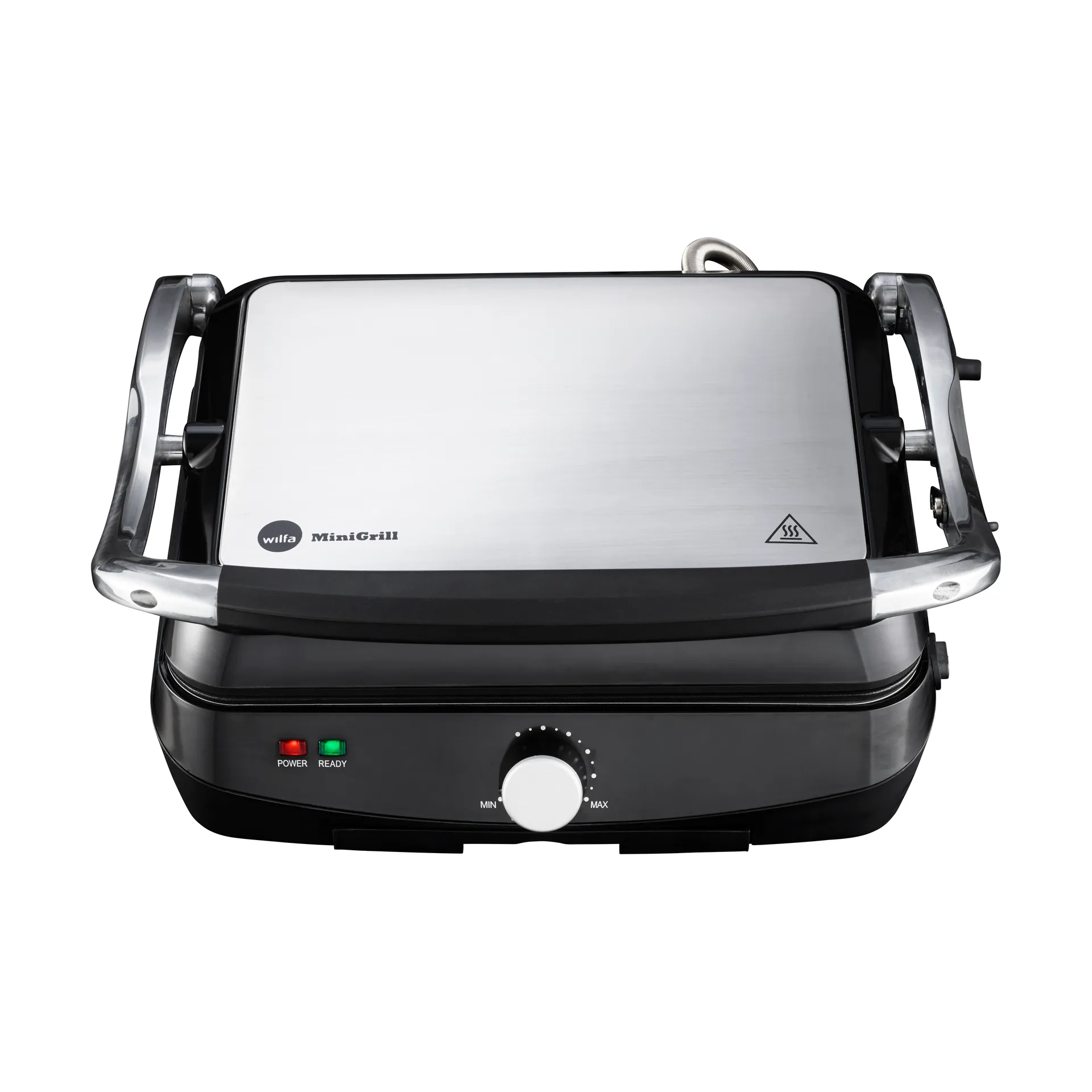 CG-2000B Minigrill mit einstellbarem Thermostat, Silber Wilfa