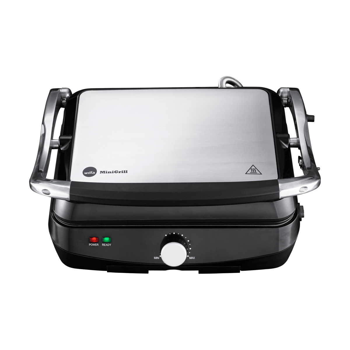 Wilfa CG-2000B Minigrill mit einstellbarem Thermostat Silber