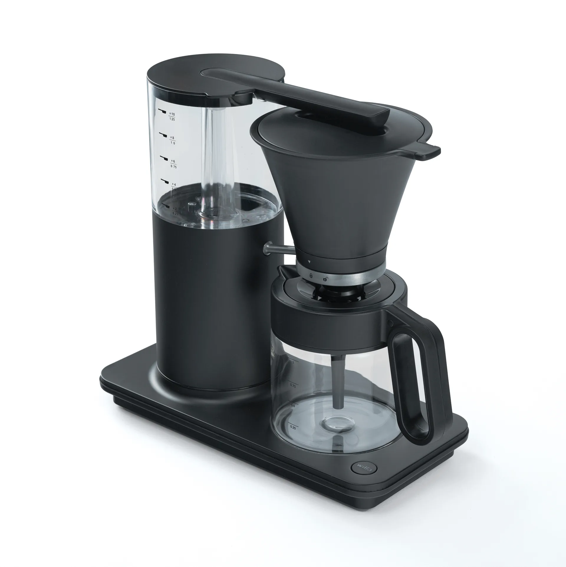 Classic Tall Kaffeemaschine 12 Tassen, Mattschwarz Wilfa