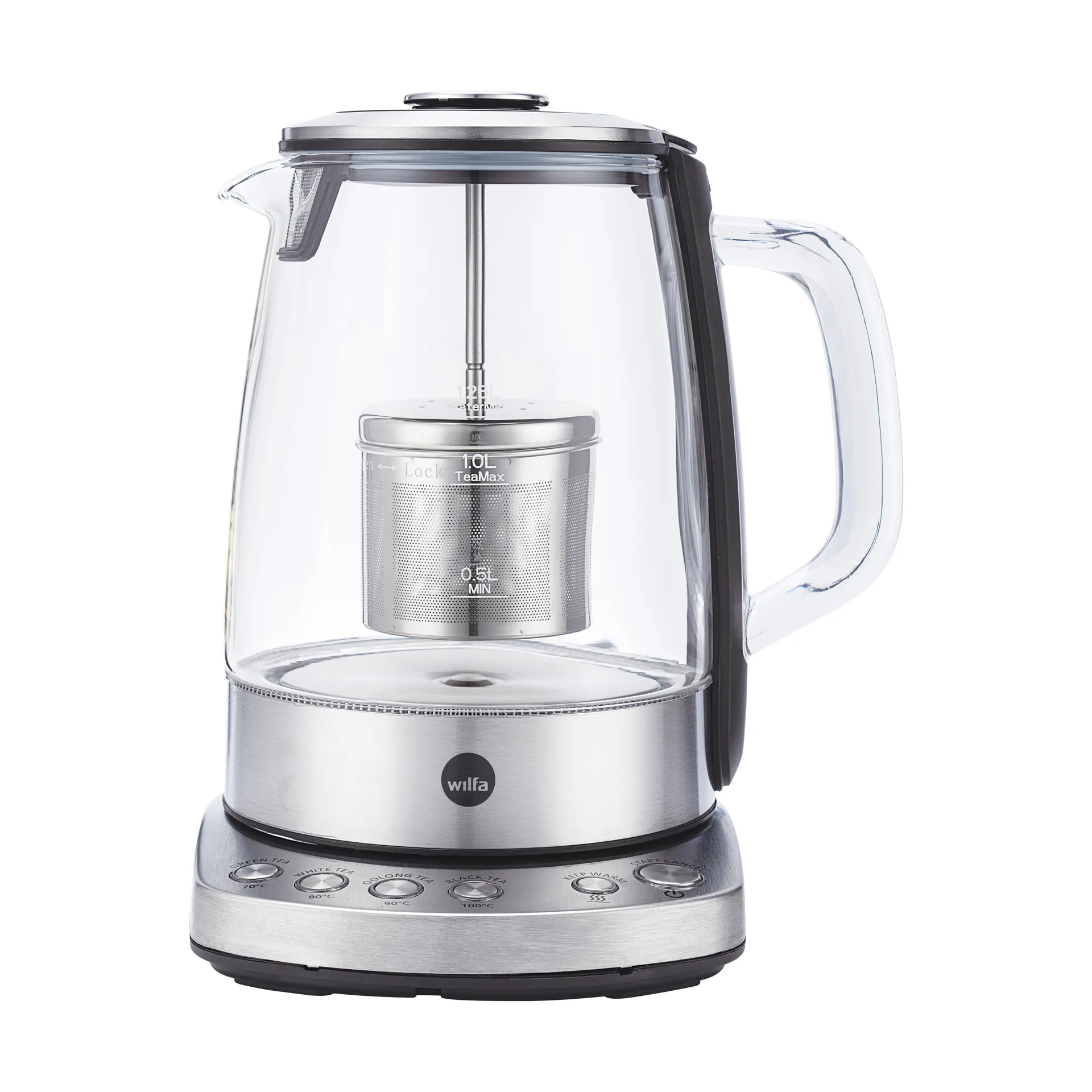 TM1-1500S cha Teekanne 1,25 L, Silber Wilfa