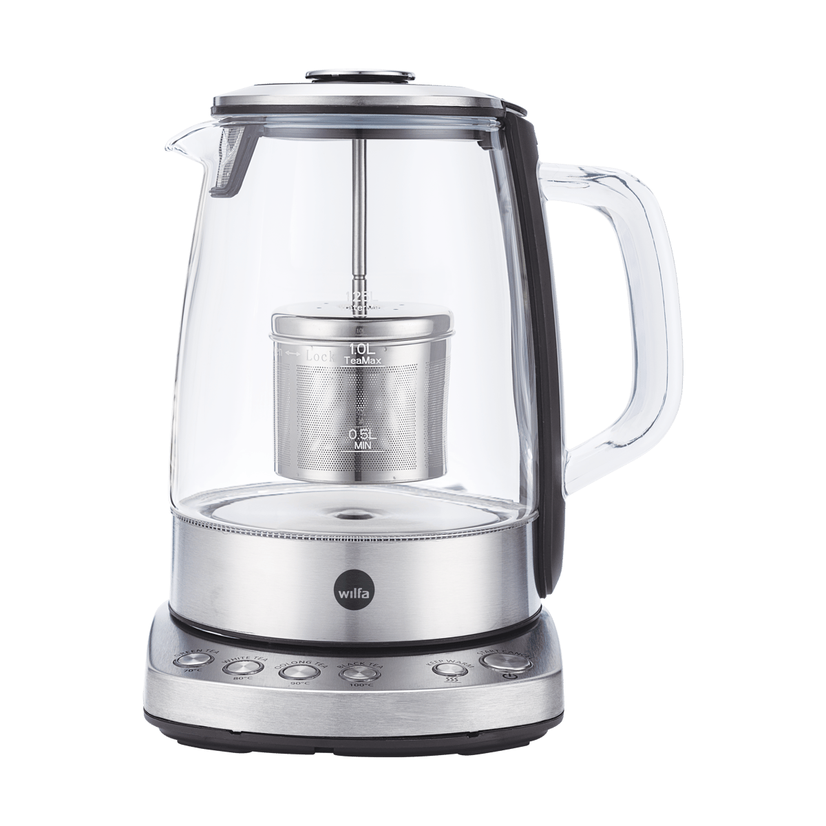 Wilfa TM1-1500S cha Teekanne 1,25 L Silber