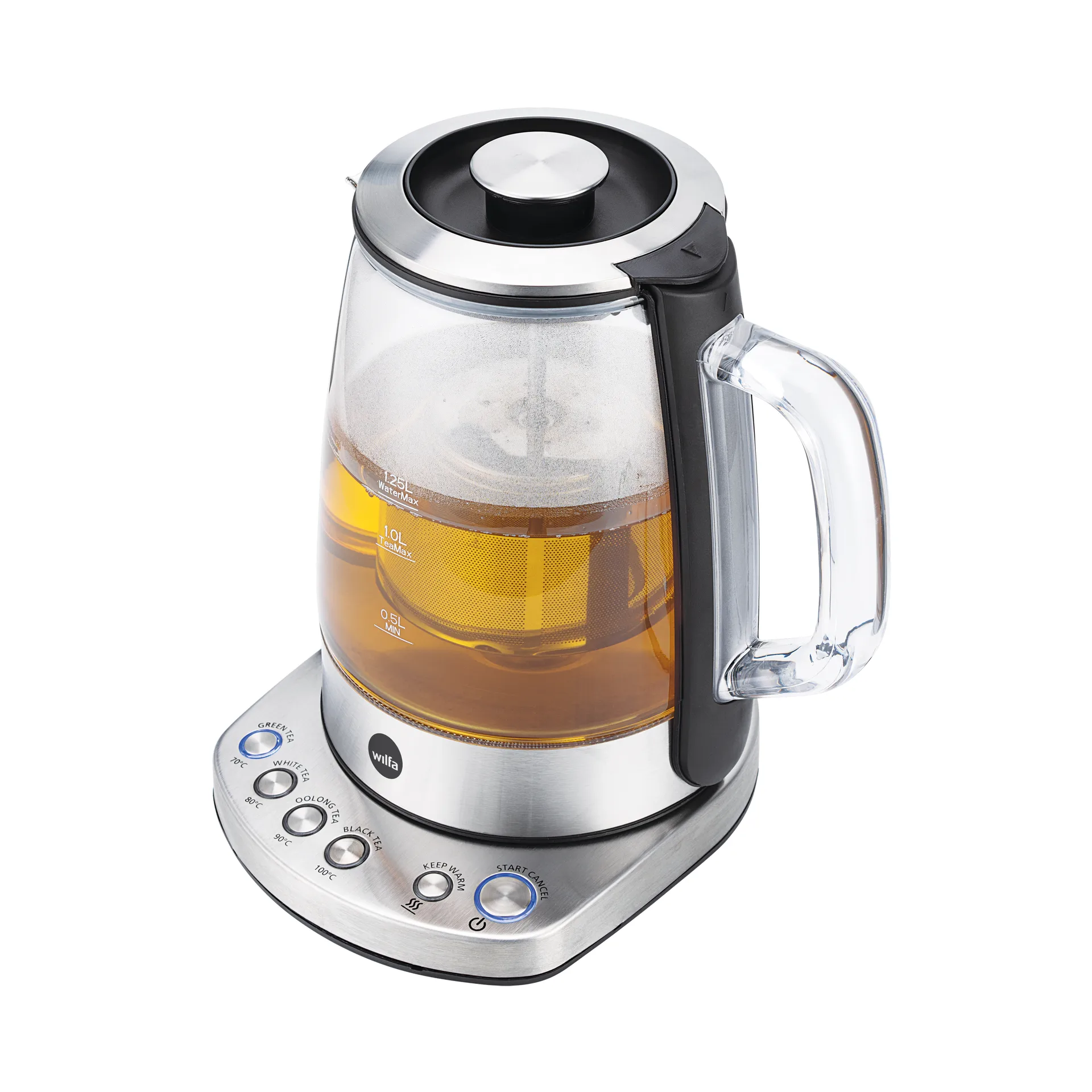 TM1-1500S cha Teekanne 1,25 L, Silber Wilfa