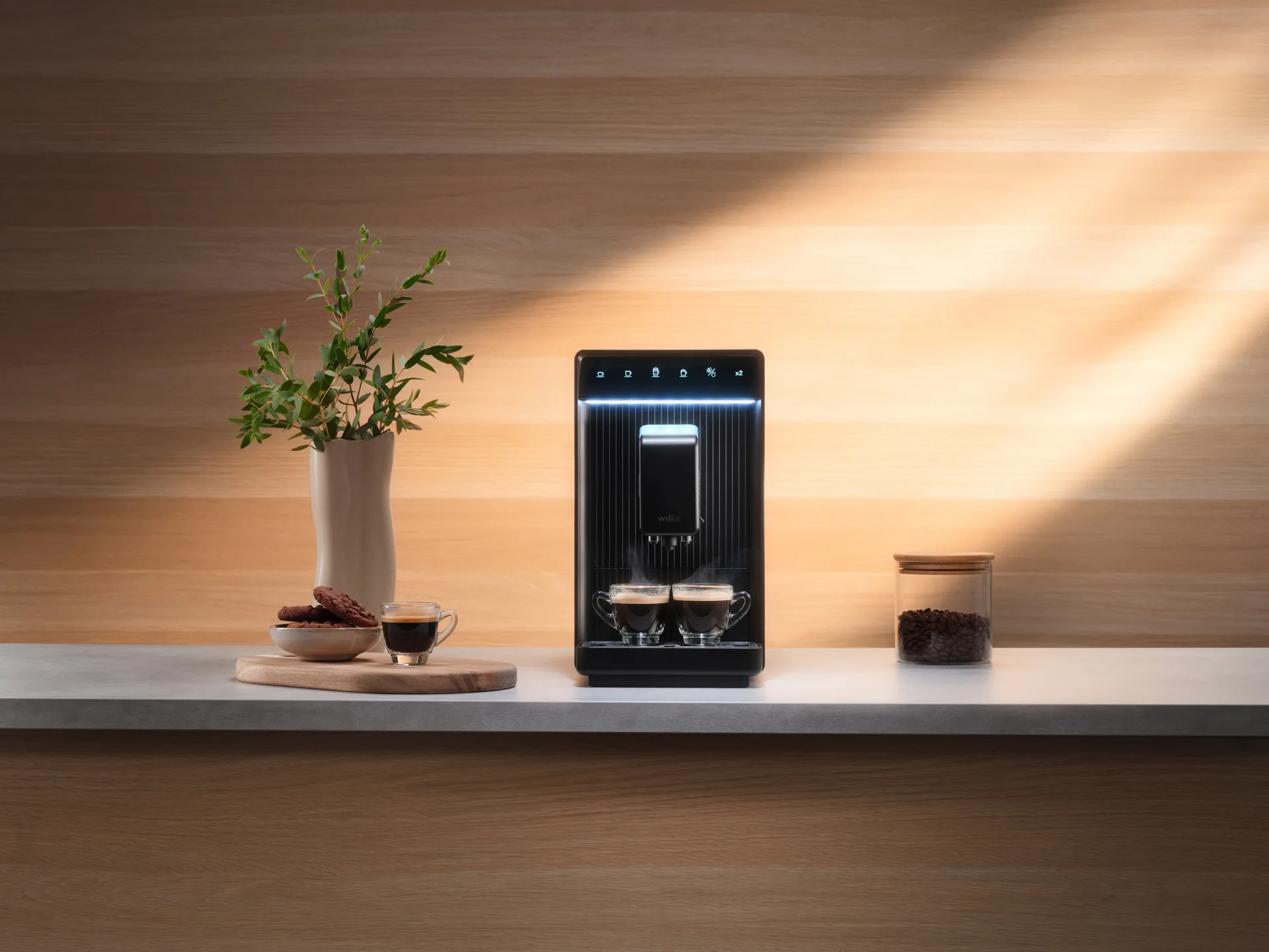 Volo EMA1B-TCM19 automatische Espressomaschine, Schwarz Wilfa