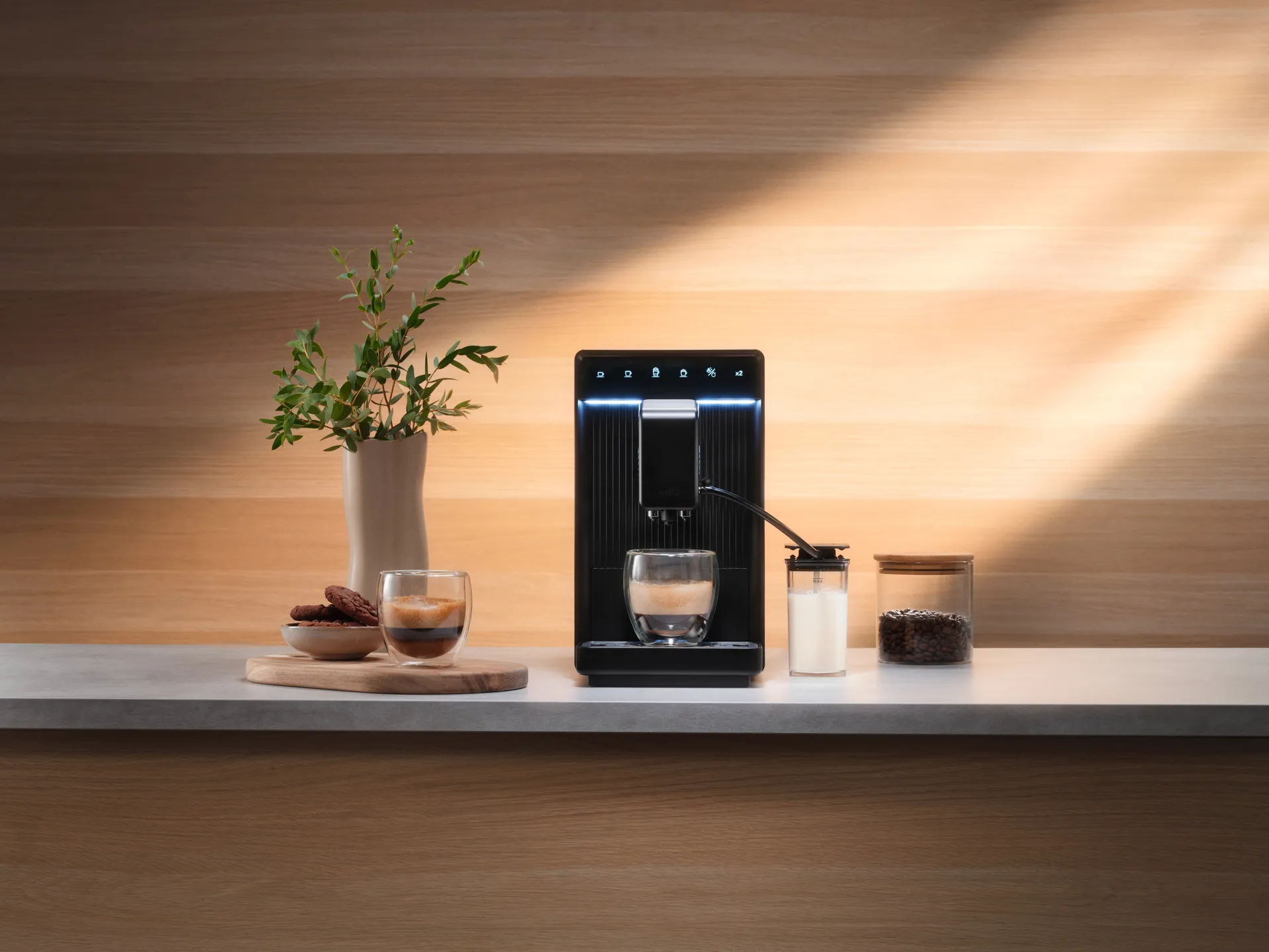 Volo EMA1B-TCM19 automatische Espressomaschine, Schwarz Wilfa