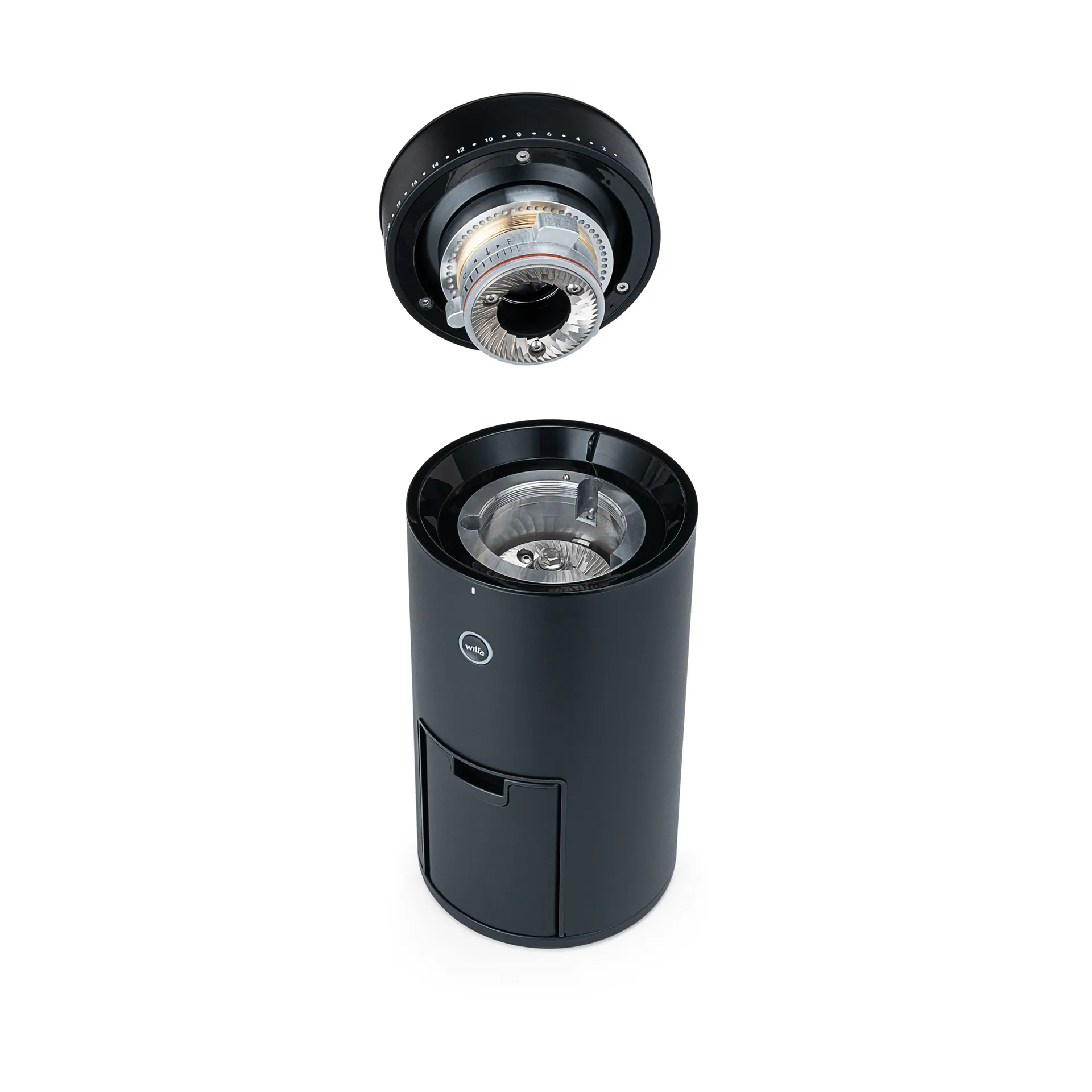 Wilfa CG4B-S150 Uniform Evo Kaffeemühle, Schwarz Wilfa