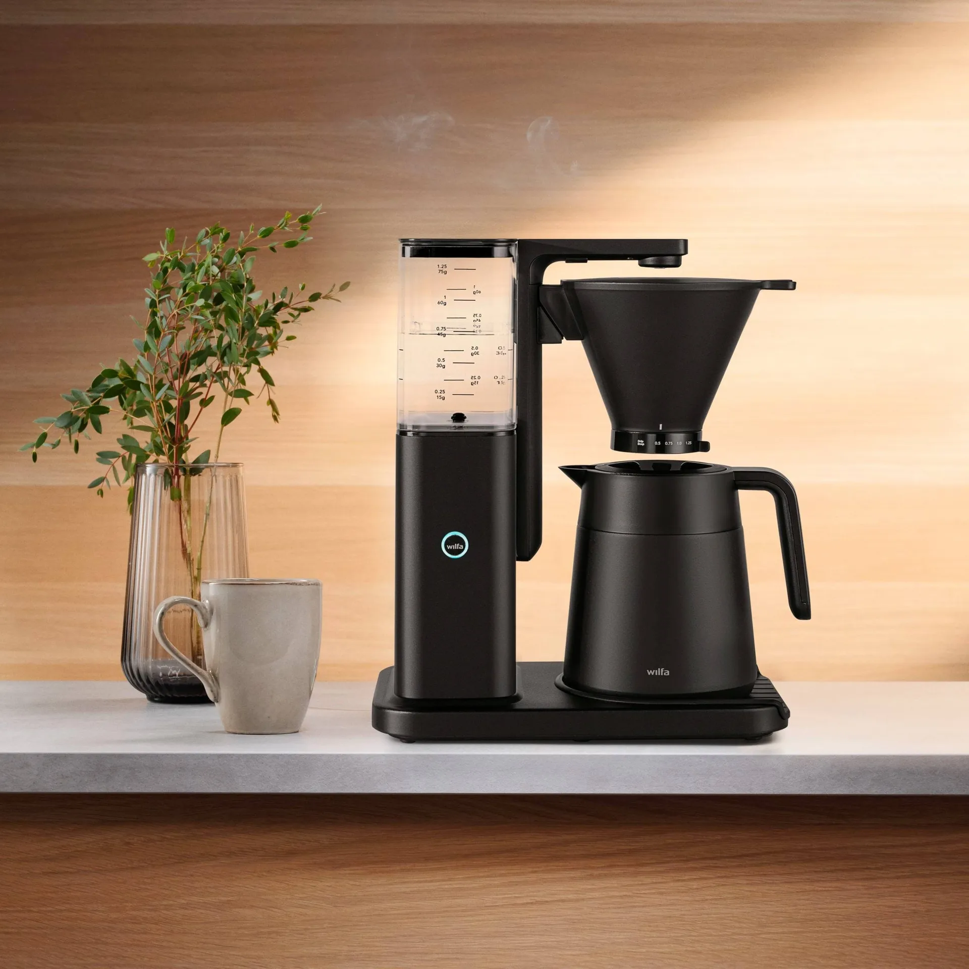 Wilfa CM10AB-T125 Zense Alux Thermokaffeemaschine, Schwarz Wilfa