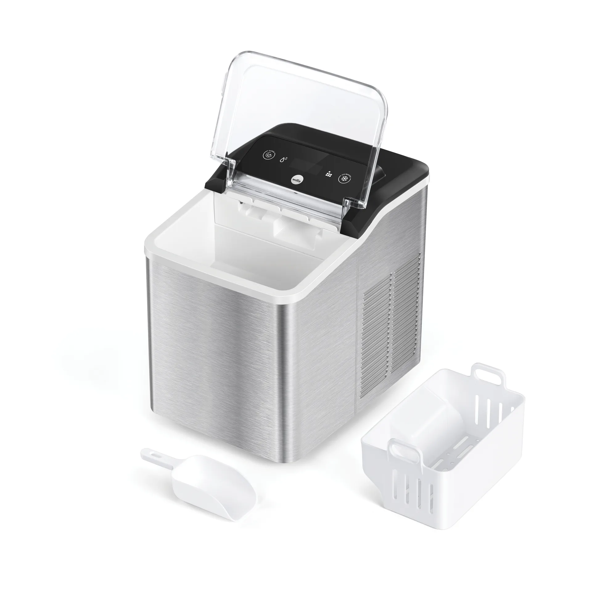 Wilfa Frost Eiswürfelmaschine Nugget, Edelstahl, 1,4 l Wilfa