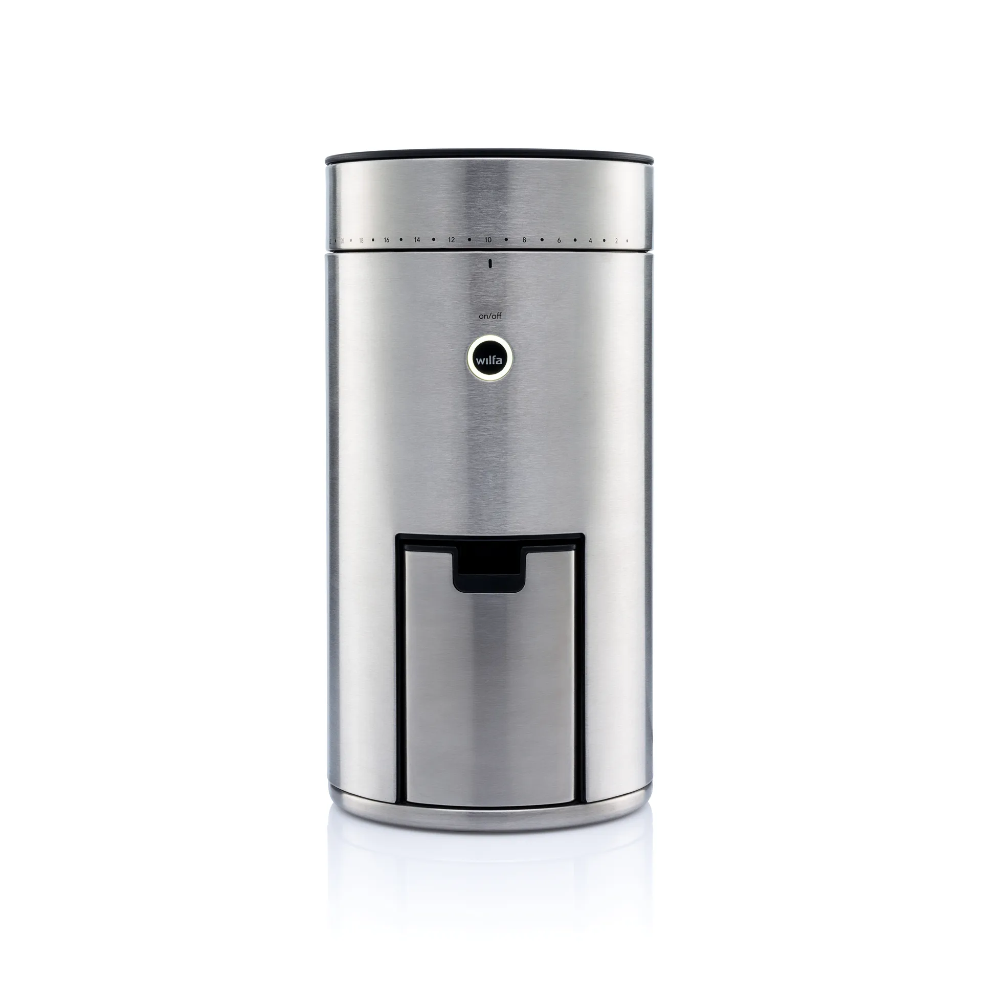 WSFB-100S Kaffeemühle, Silber Wilfa