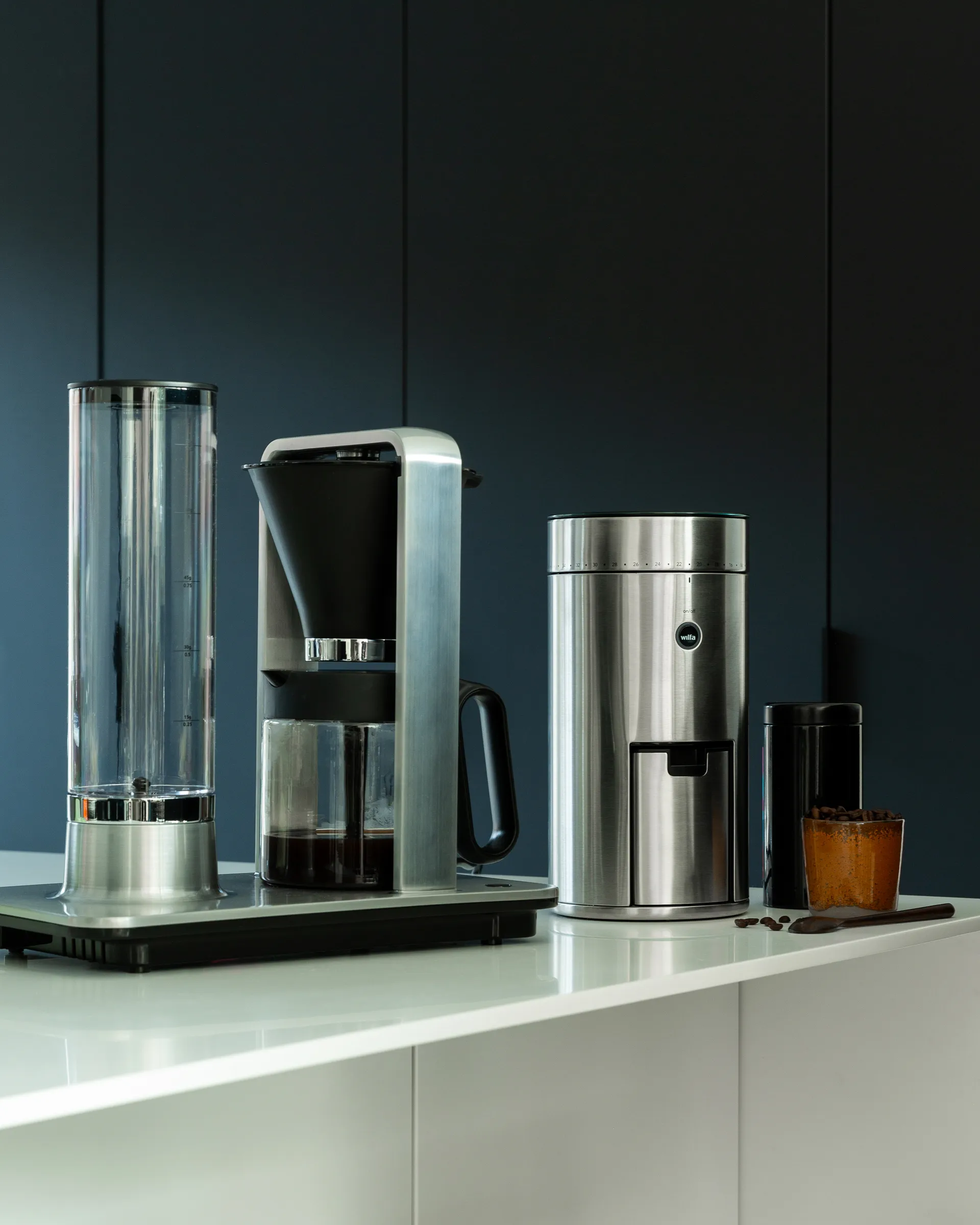 WSFB-100S Kaffeemühle, Silber Wilfa