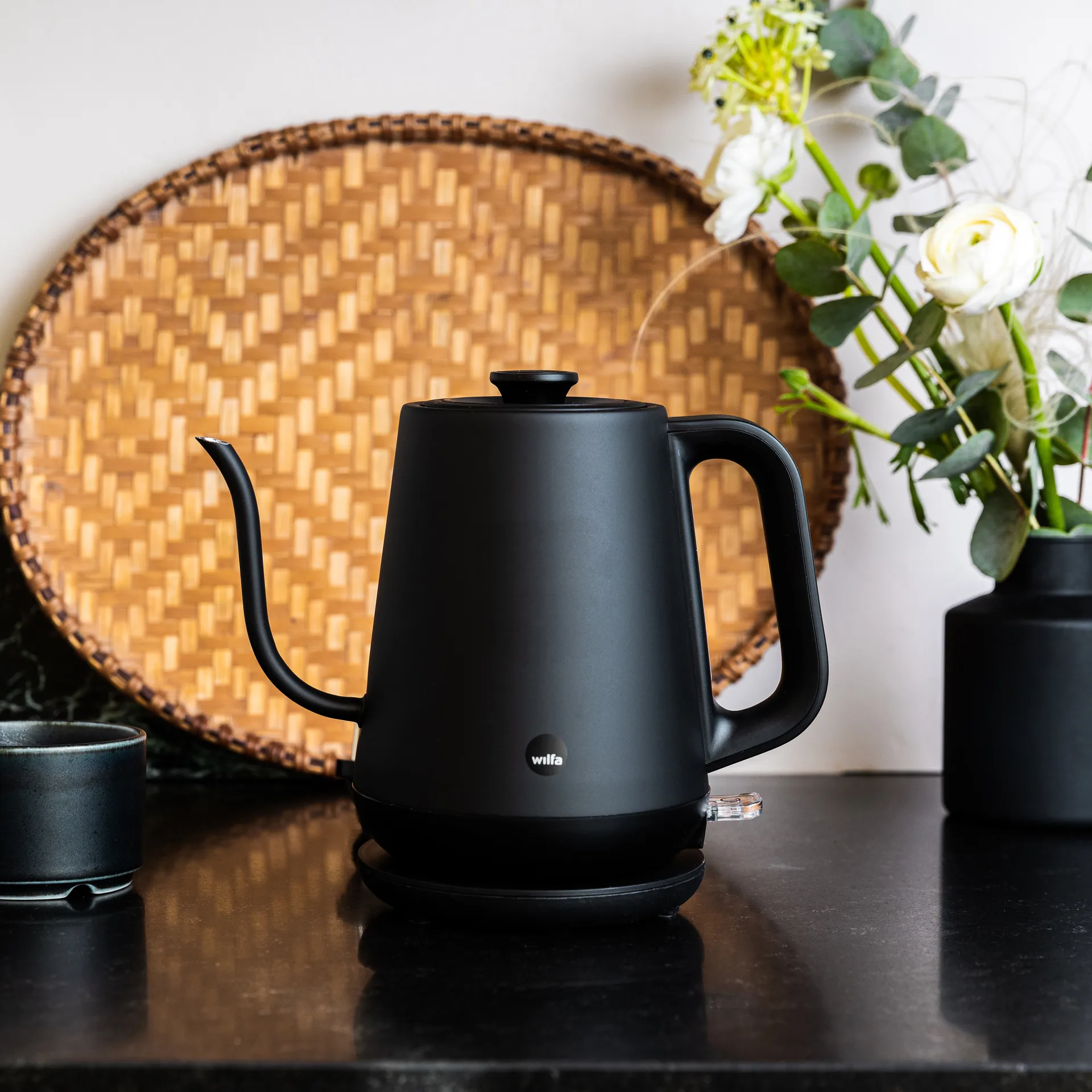 WSPOK-1000B Pour over Wasserkocher, Mattschwarz Wilfa