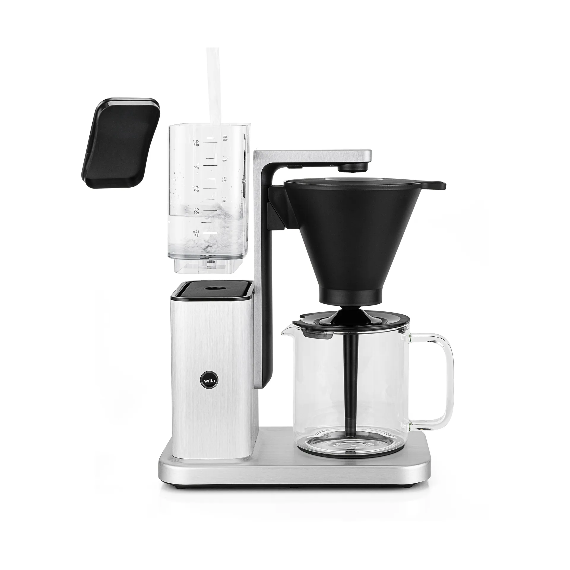 Zense CM10ABA-A125 alux auto Kaffeemaschine, Silber Wilfa
