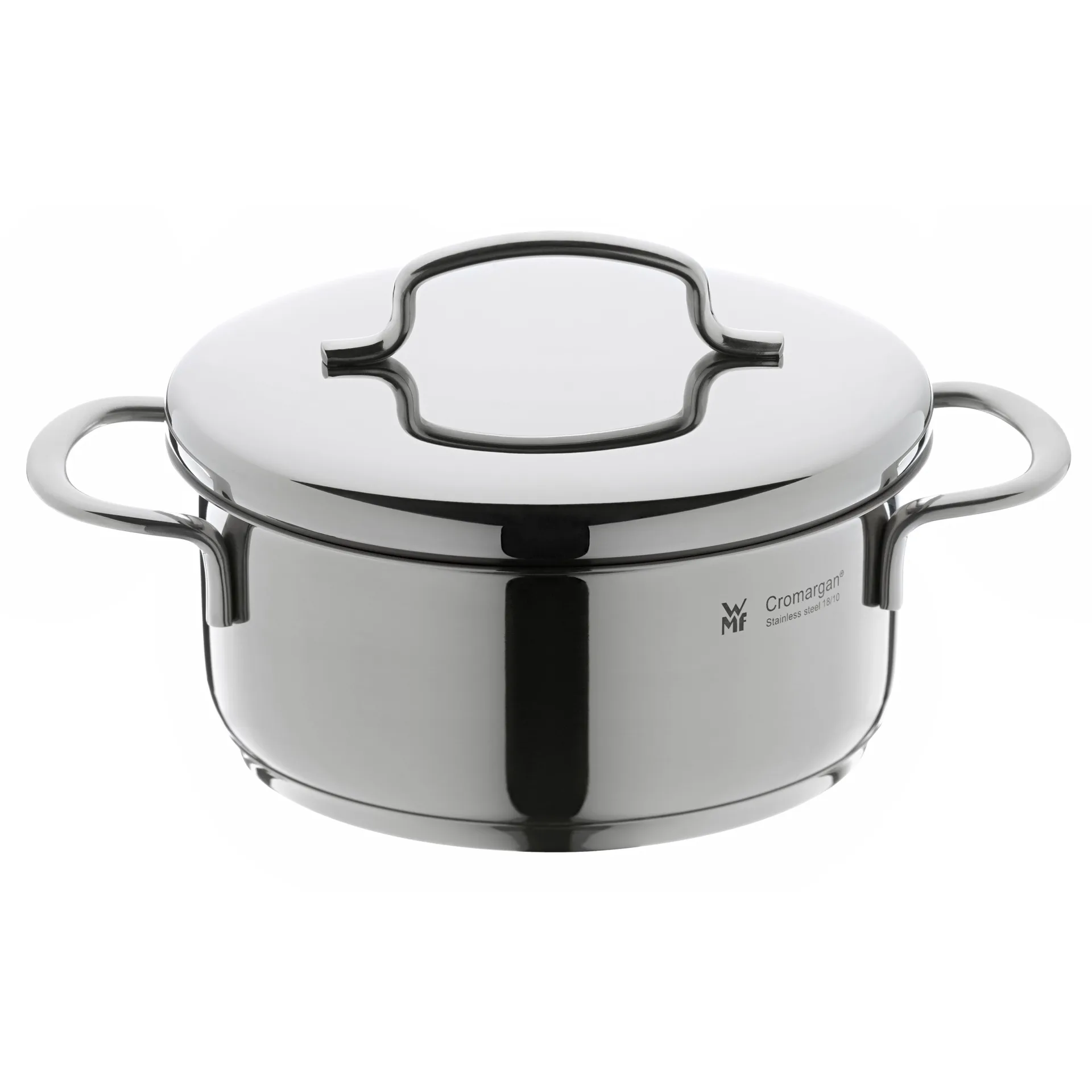 Mini Kochtopf flach mit Deckel 14cm, Edelstahl WMF