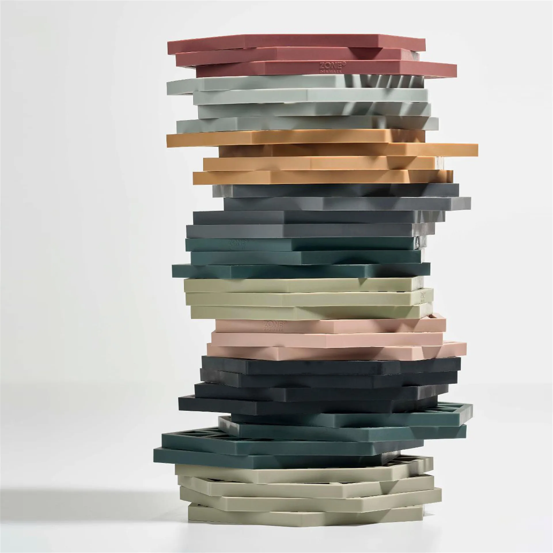 Hexagon Topfuntersetzer, Schwarz Zone Denmark