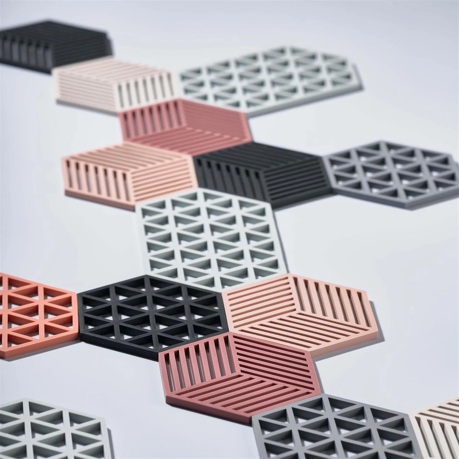 Hexagon Topfuntersetzer, Warm grey Zone Denmark