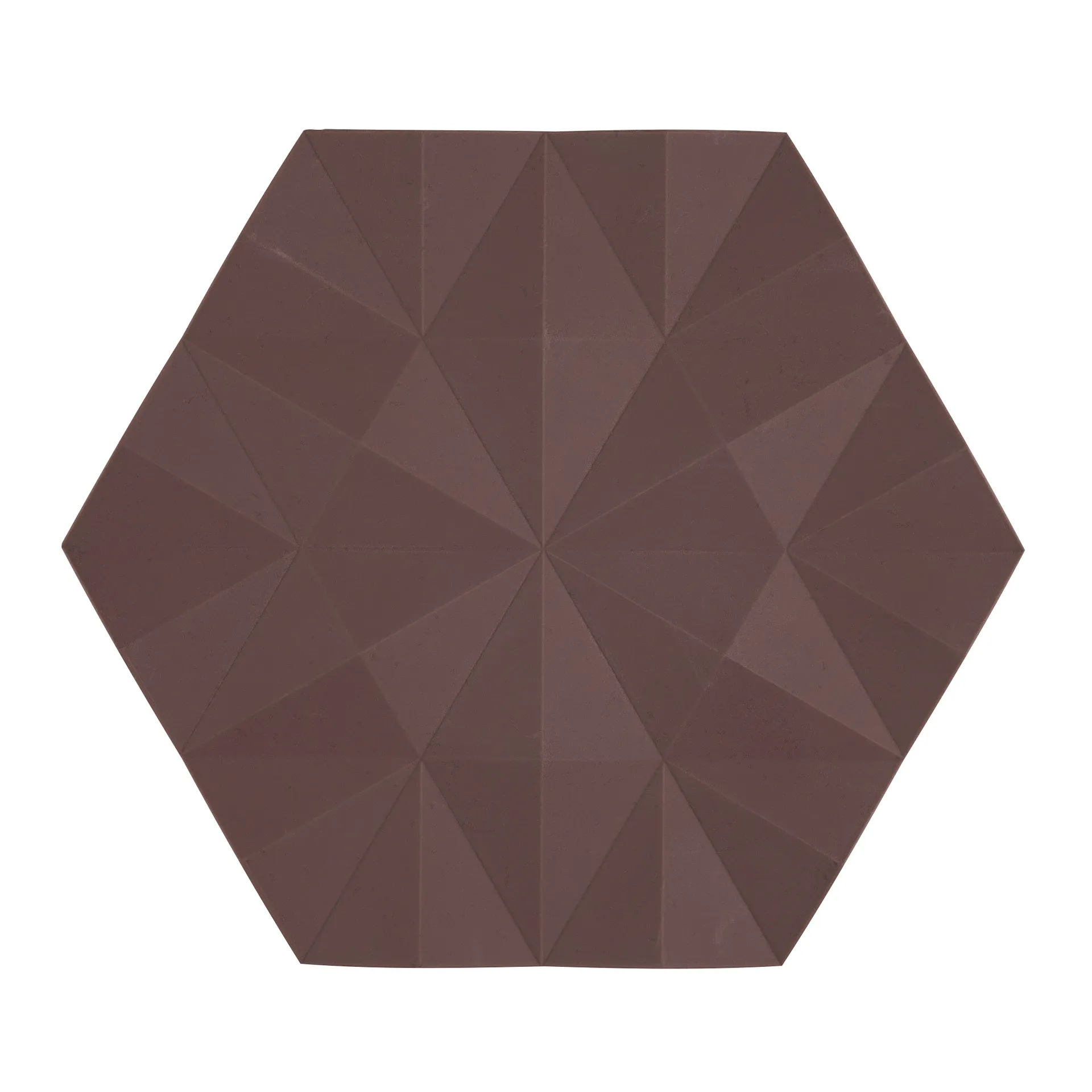 Ori Facet Topfuntersetzer 14 x 16cm, Chocolate Zone Denmark