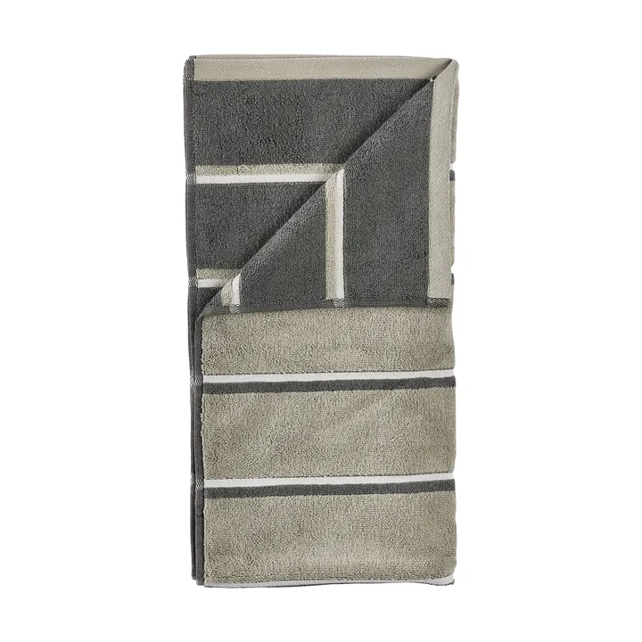 Sauna Handtuch - Eucalyptus-olive green-soft grey, 50x100 cm - Zone Denmark