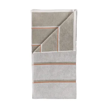 Sauna Handtuch - Soft grey-eucalyptus-terracotta, 50x100 cm - Zone Denmark