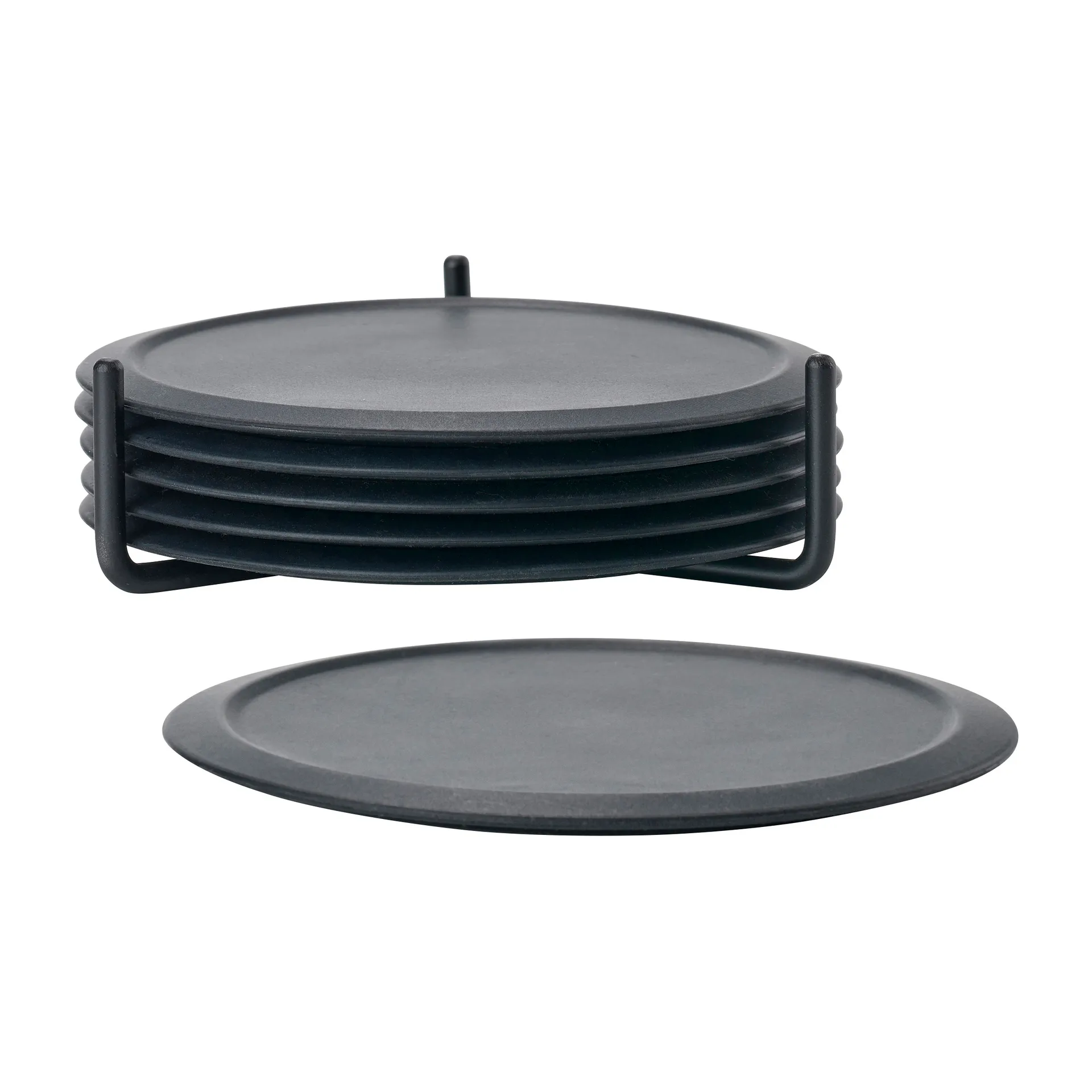 Singles Glasuntersetzer mit Halter, Black Zone Denmark