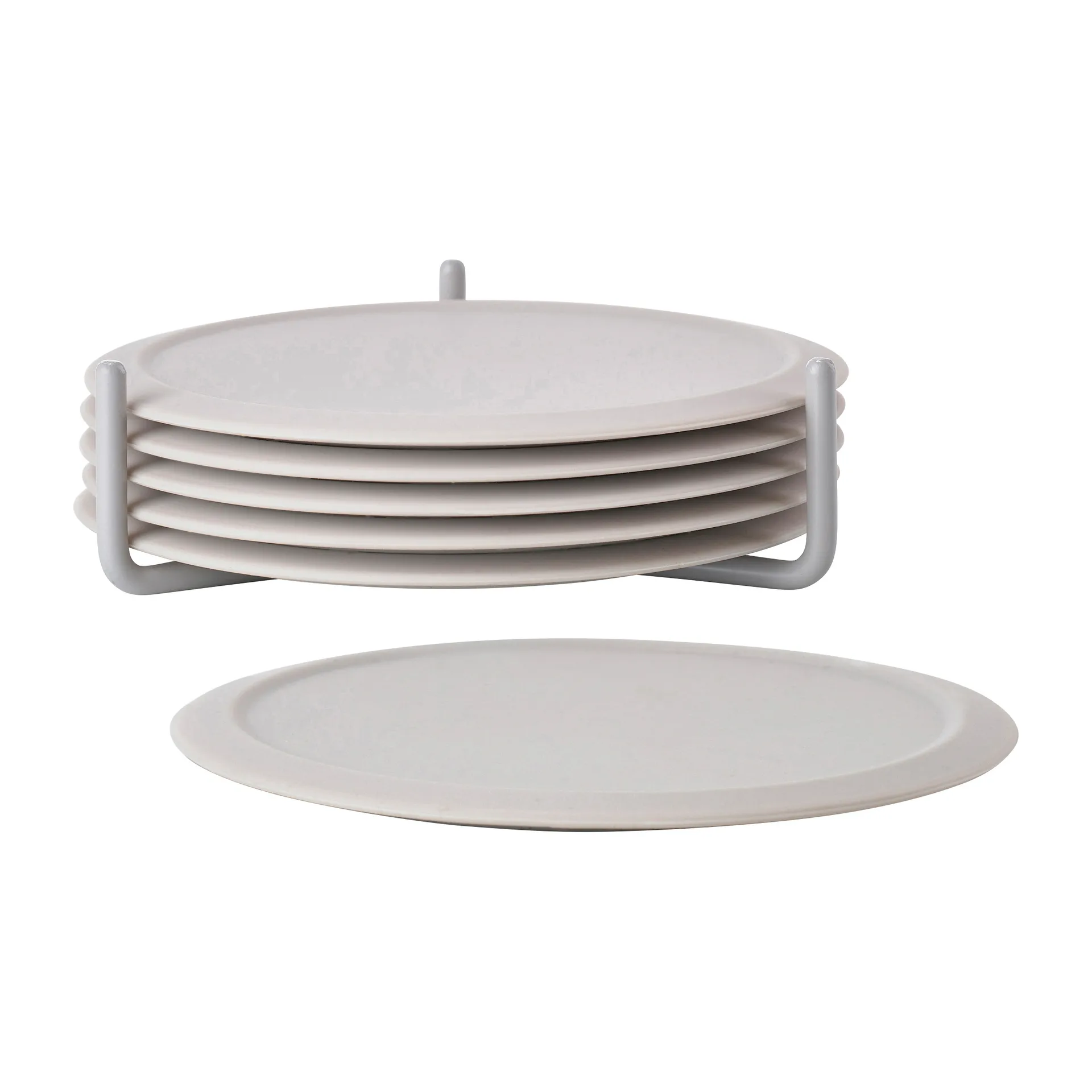 Singles Glasuntersetzer mit Halter, Warm grey Zone Denmark