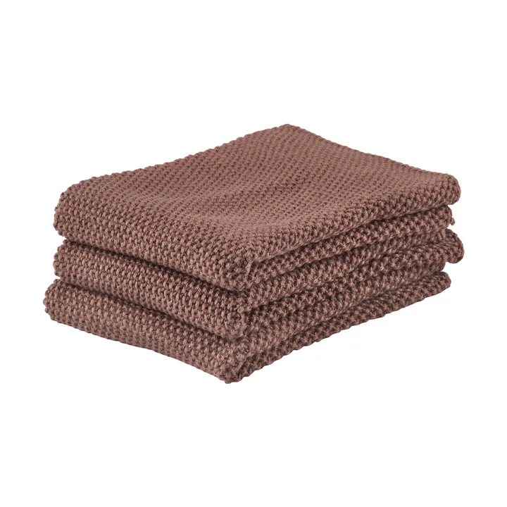 Zone Spüllappen 3er Pack - Brown - Zone Denmark