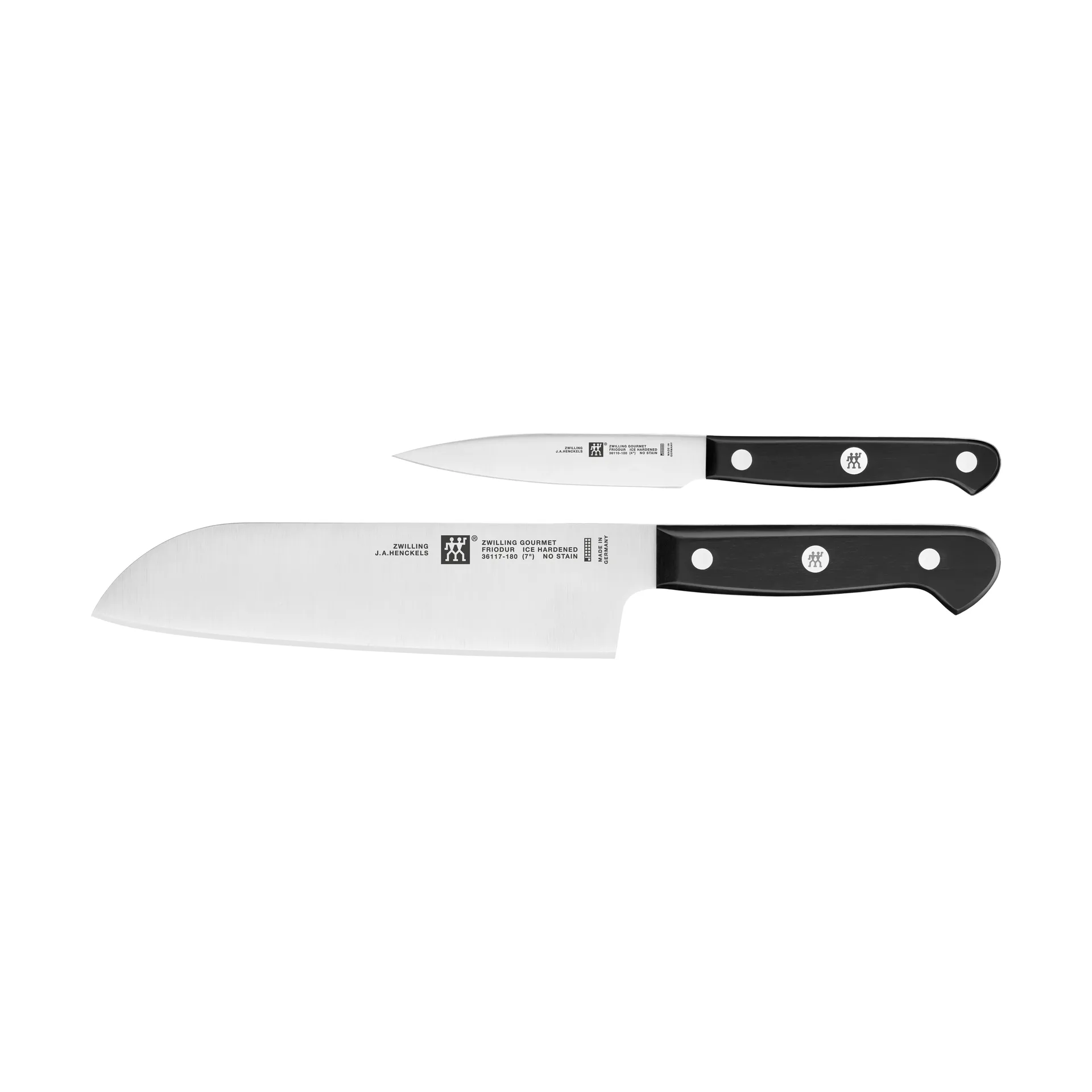 Zwilling Gourmet Messerset 2-teilig, Schwarz-Edelstahl Zwilling