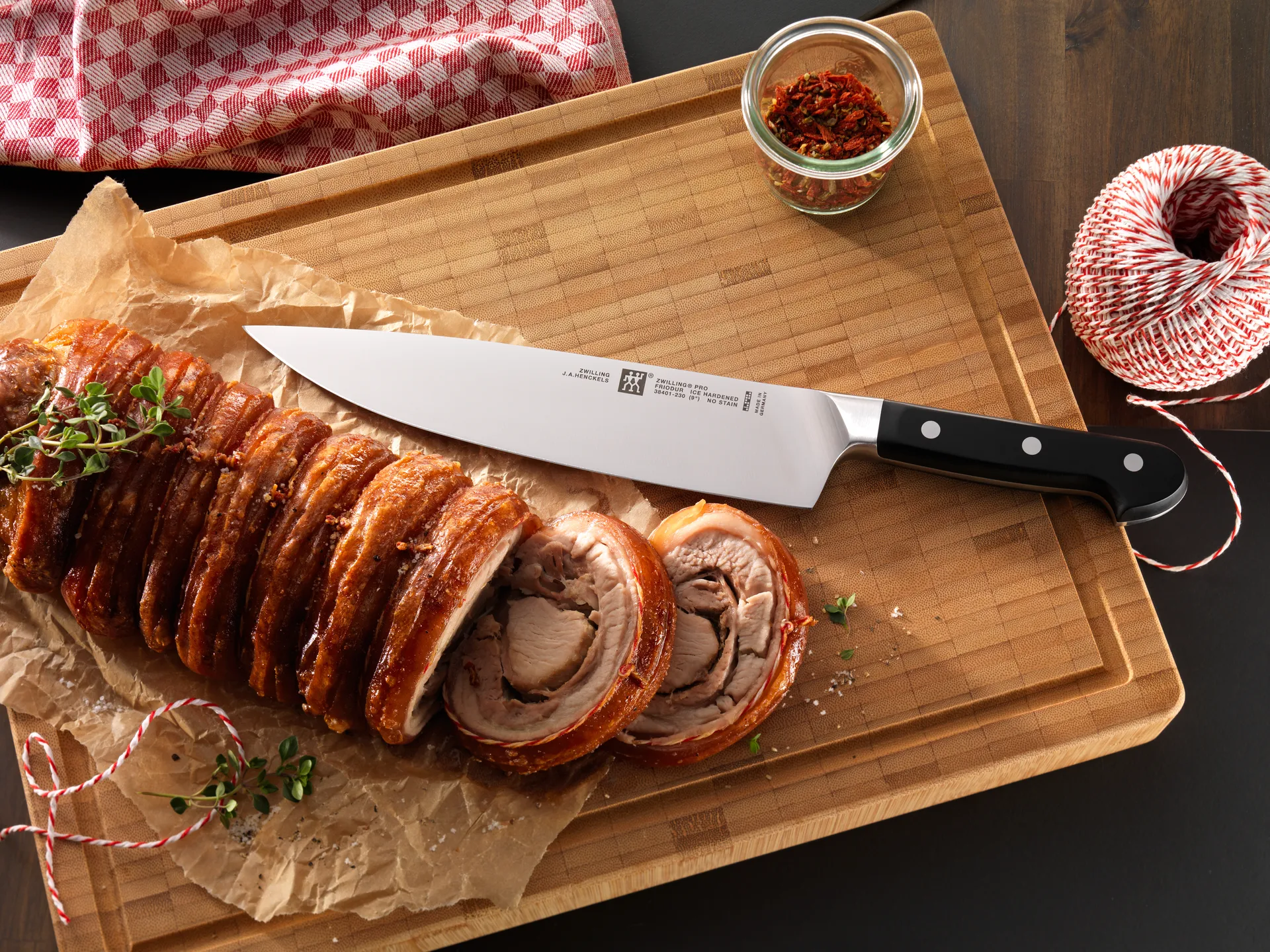 Zwilling Pro Kochmesser 26 cm, Schwarz-Edelstahl Zwilling