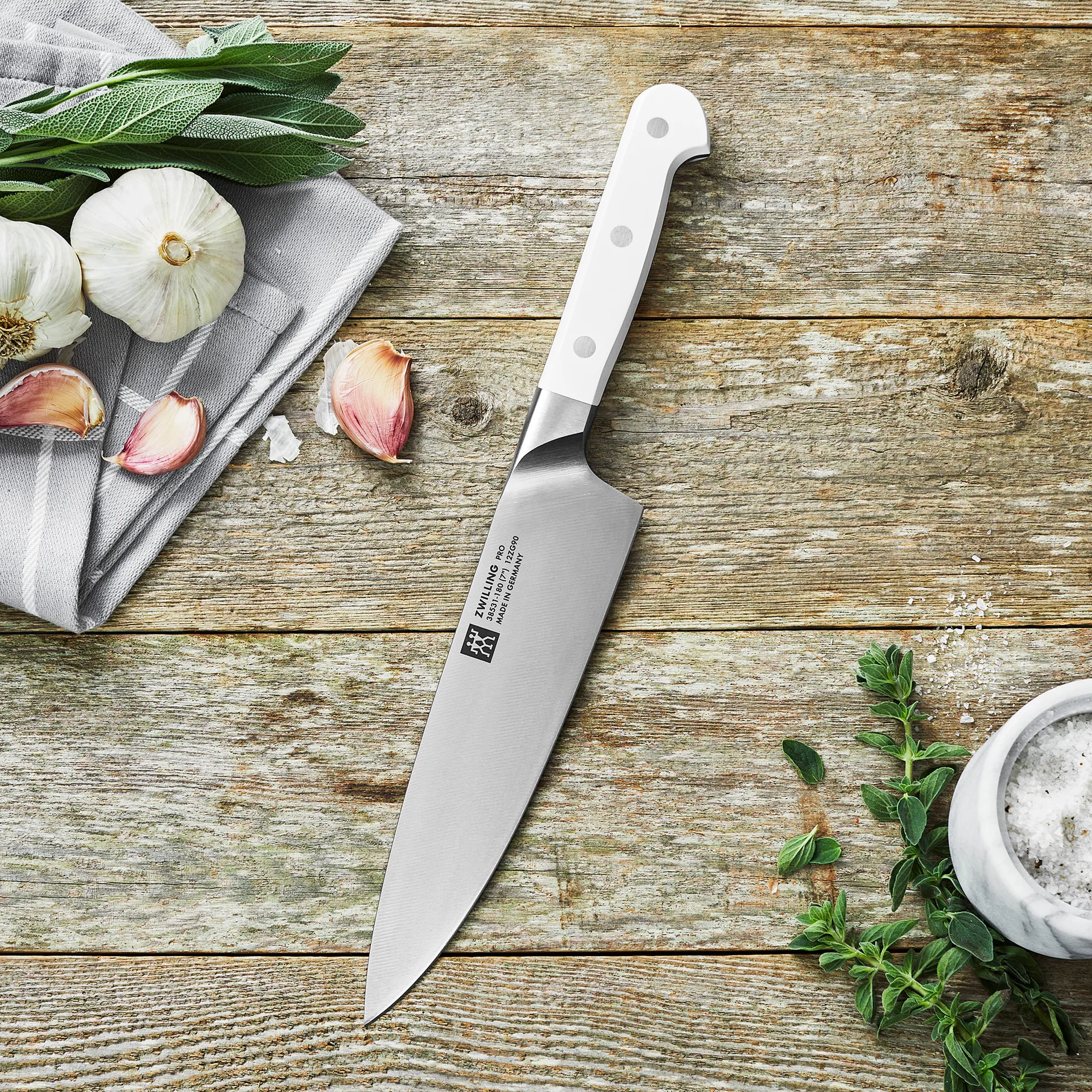 Zwilling Pro le Blanc Kochmesser 18 cm, Weiß-Edelstahl Zwilling